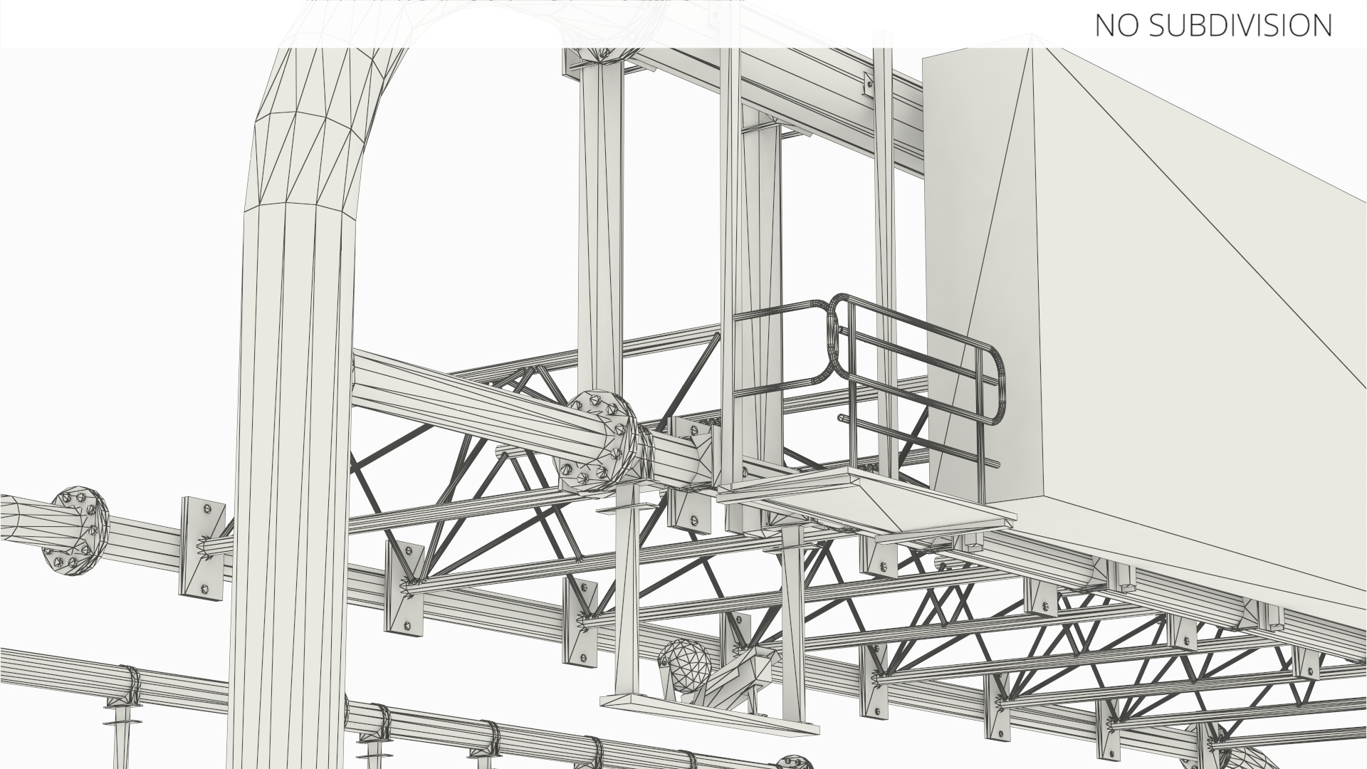 Digital Roadway Sign Structure Game Ready, view 10