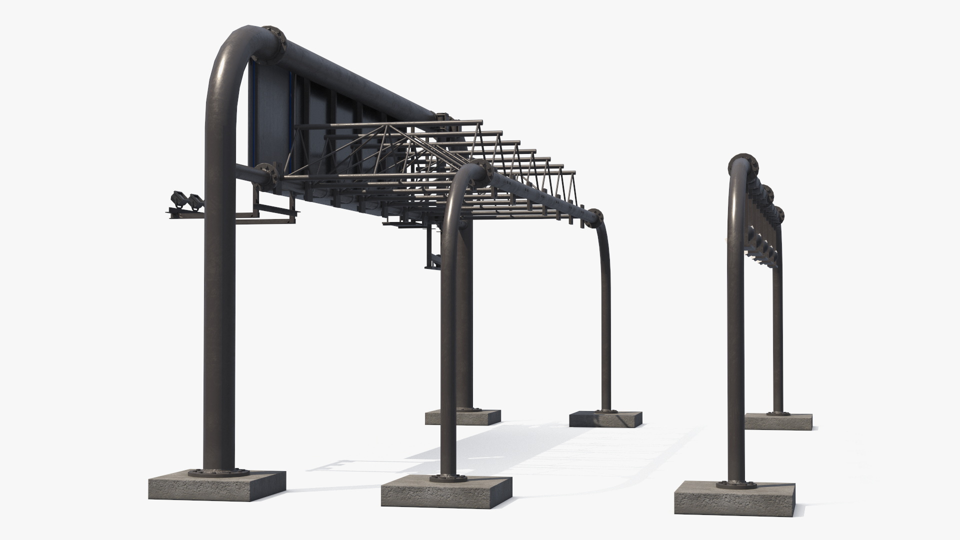 Digital Roadway Sign Structure Game Ready, view 4