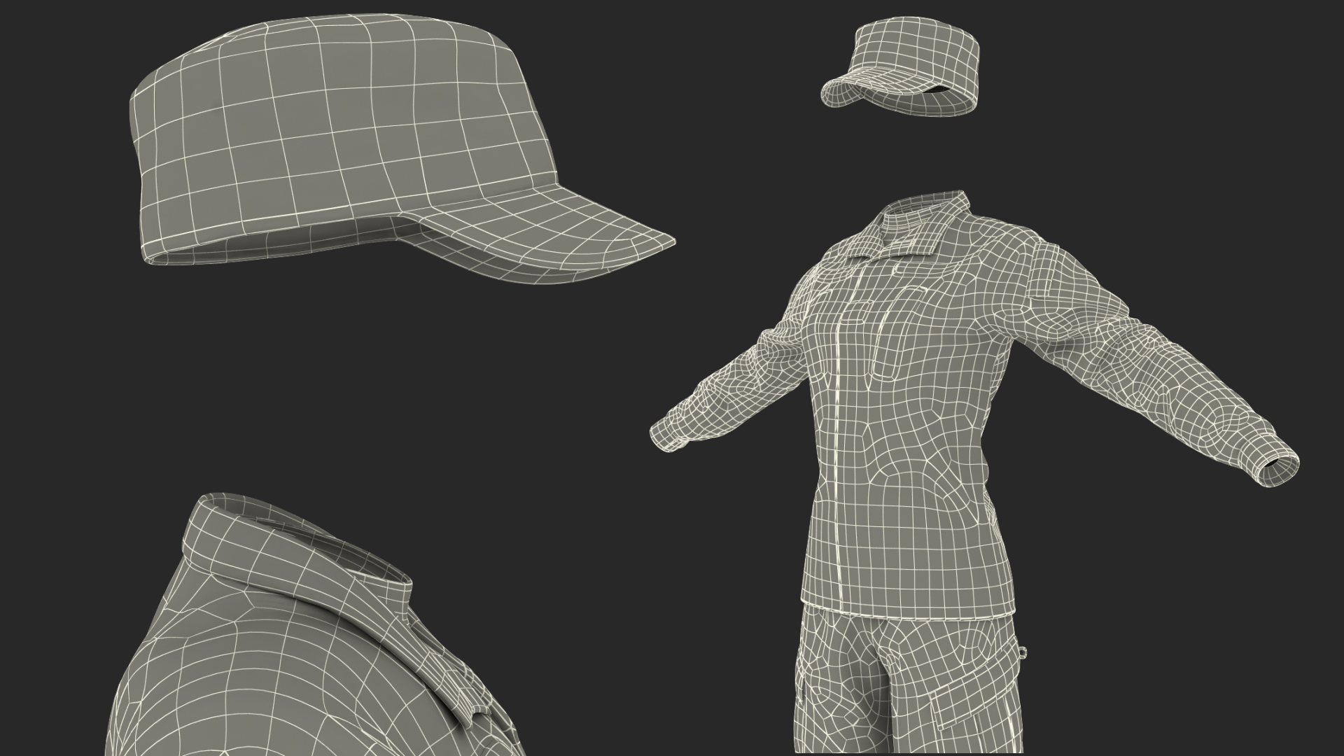 3D Female US Soldier Military ACU Uniform model