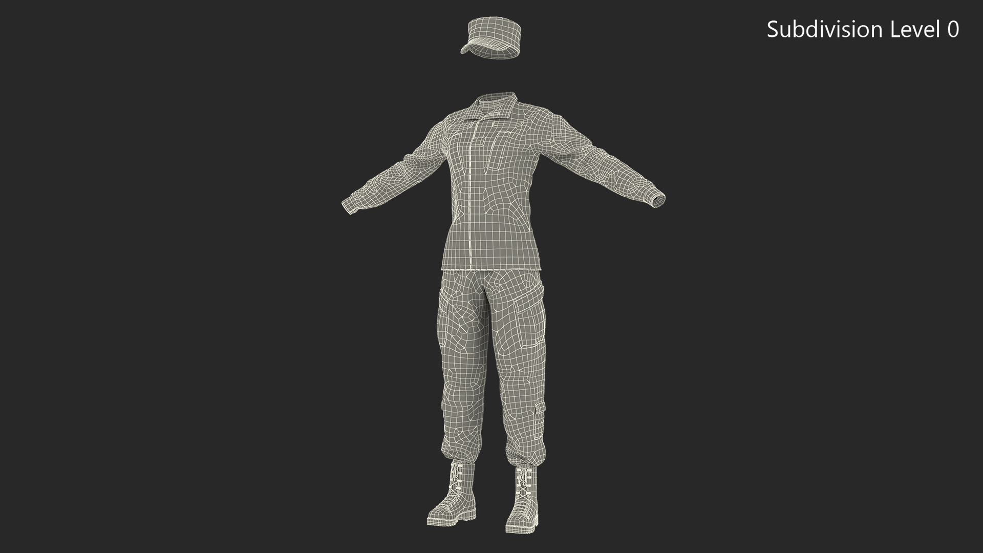 3D Female US Soldier Military ACU Uniform model