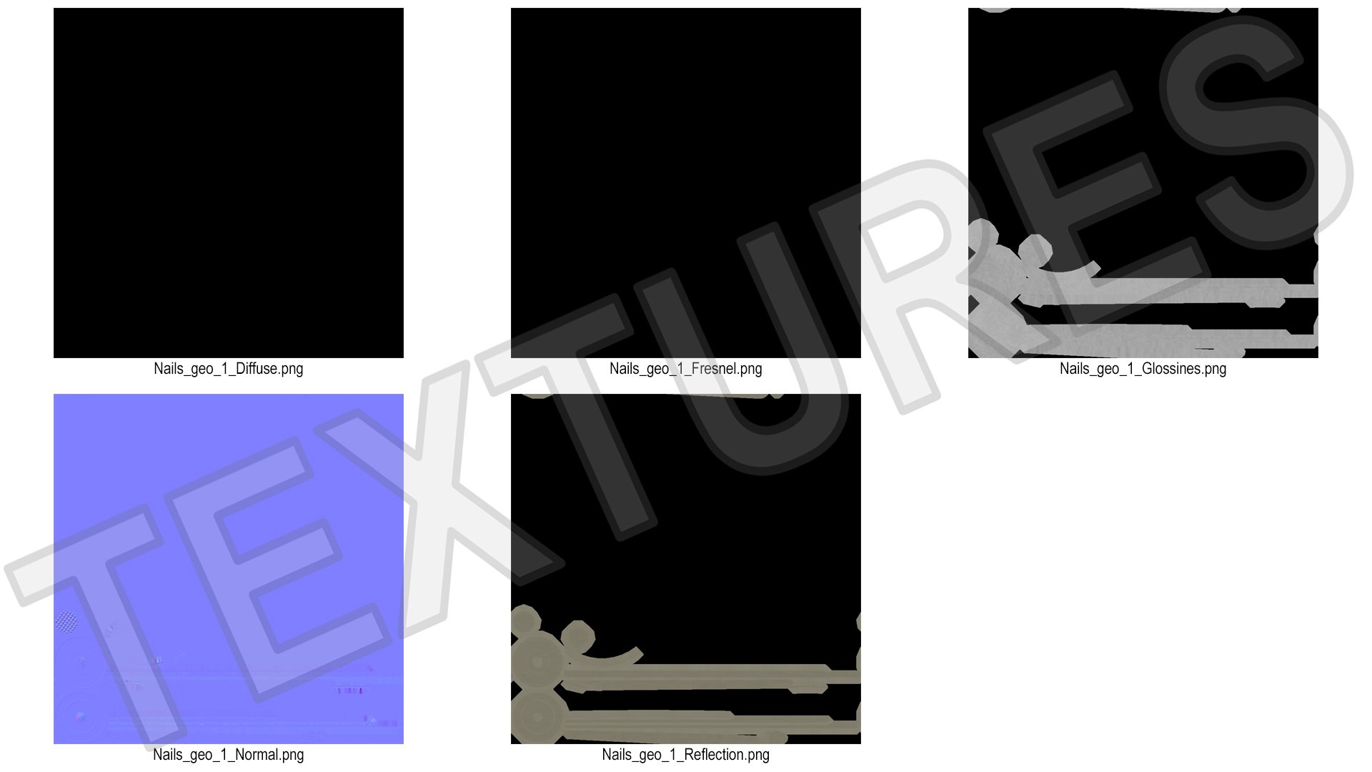 Cap Nails 3D model