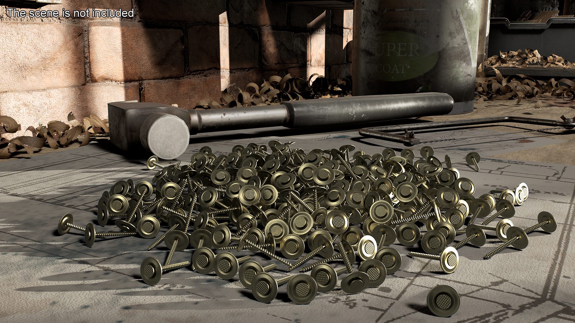 Cap Nails 3D model
