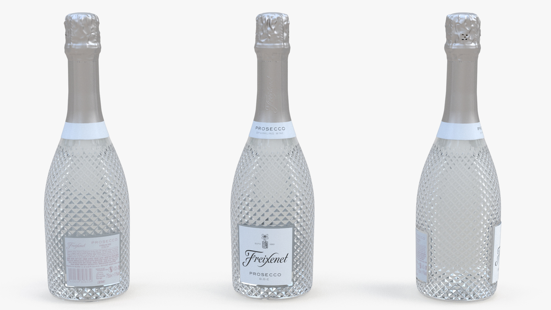3D model Freixenet Prosecco Sparkling Wine Bottle