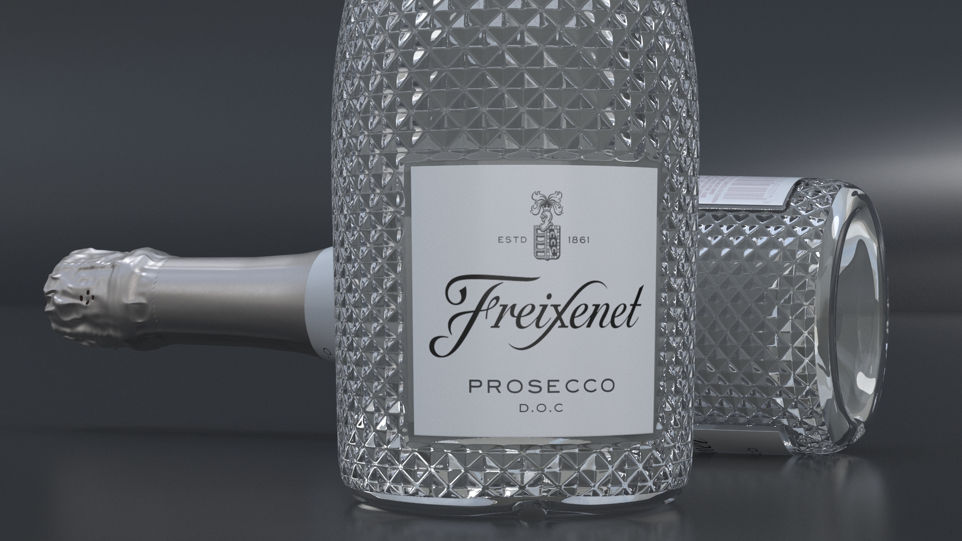 3D model Freixenet Prosecco Sparkling Wine Bottle