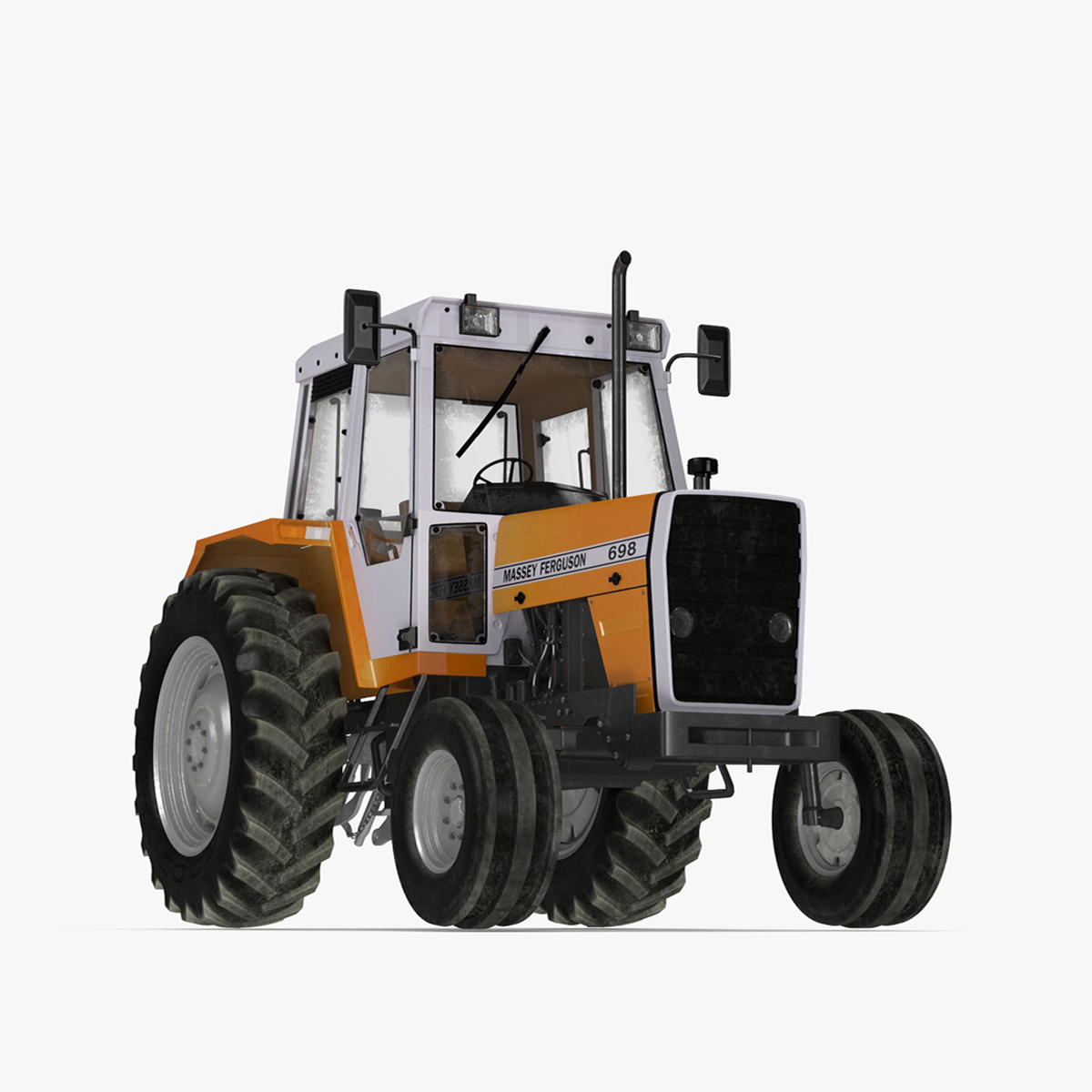 3D Massey Ferguson 698 Tractor Rigged for Cinema 4D model