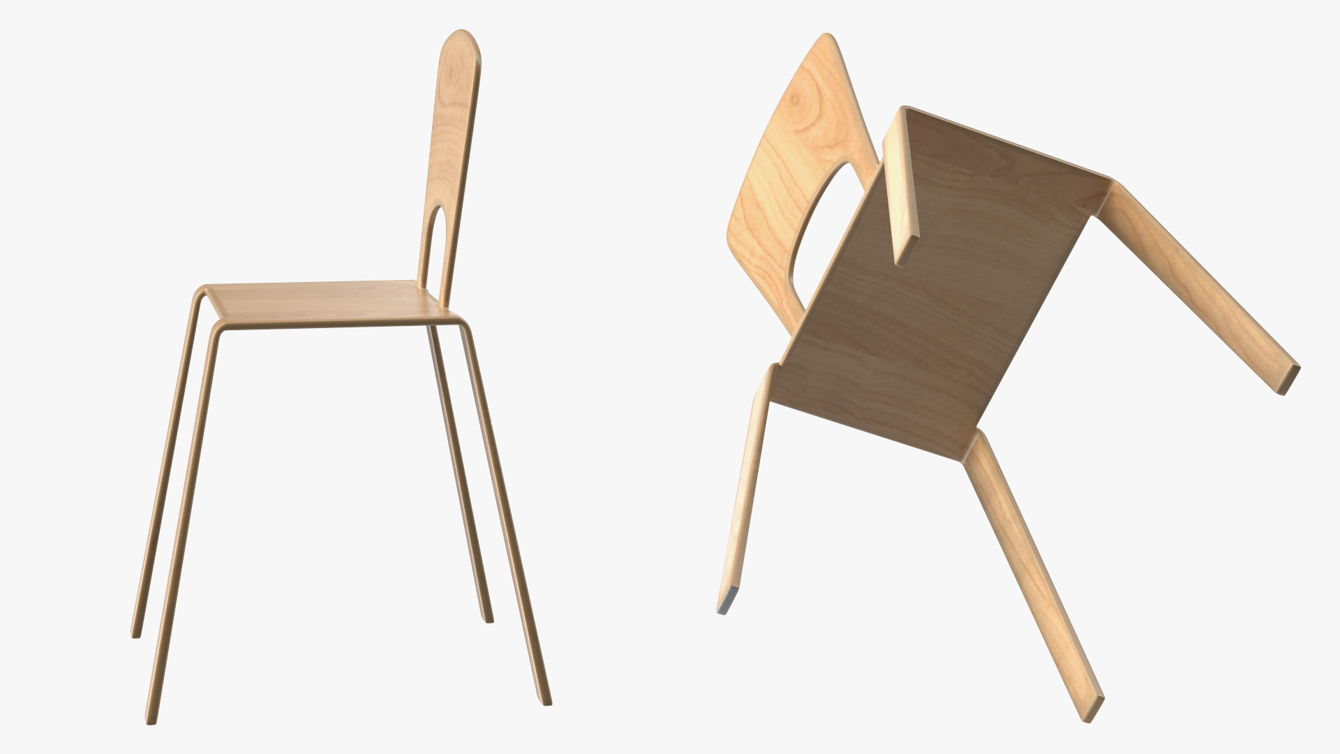 3D Library Chair model