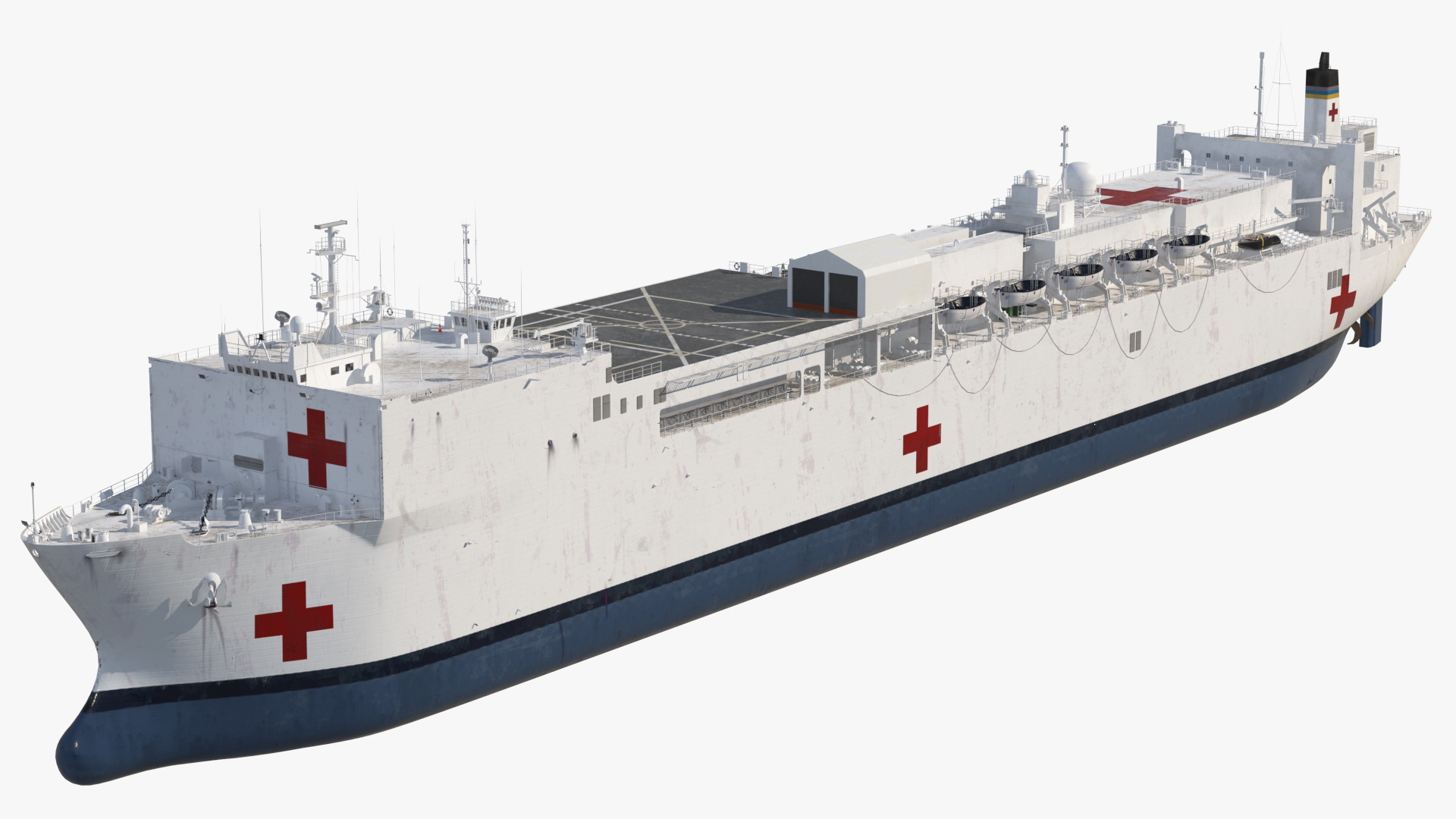 3D Hospital Ship model