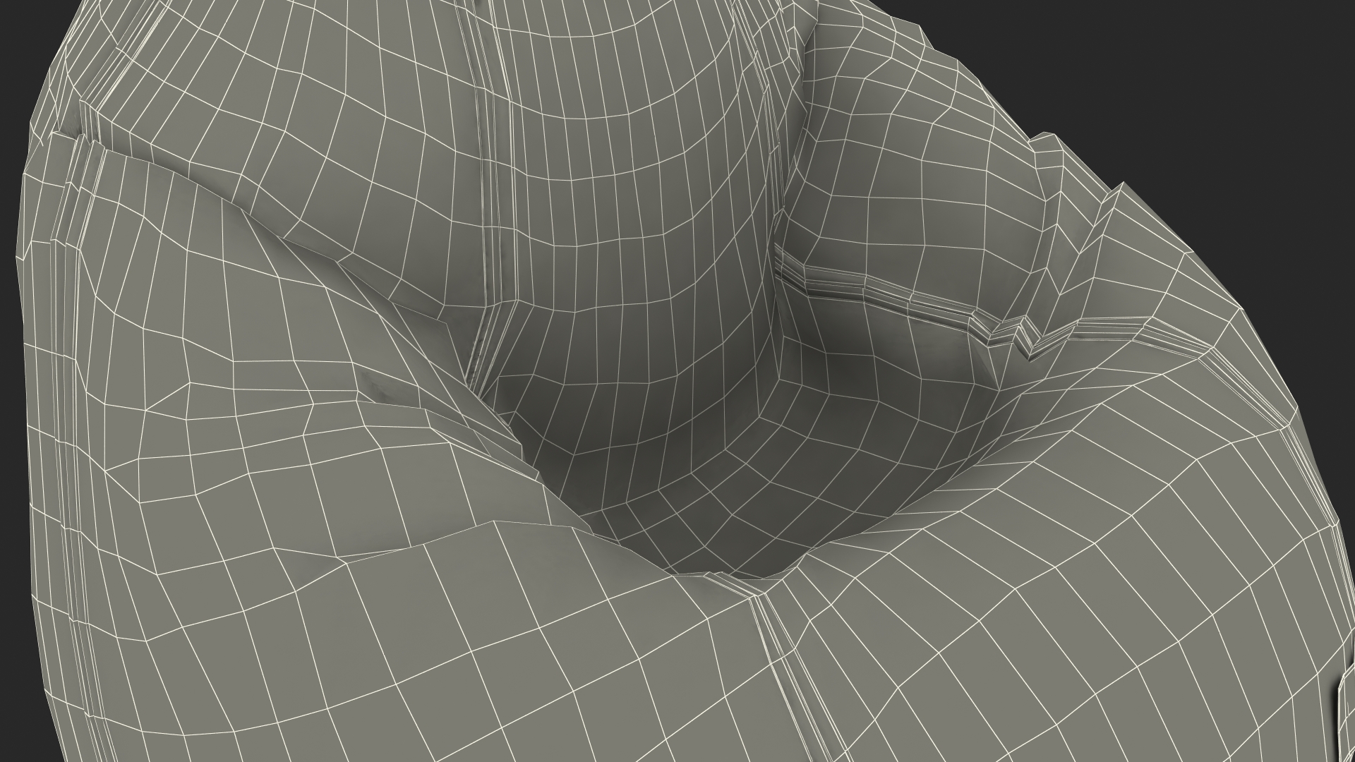 3D Sattva Black Sack-Chair model