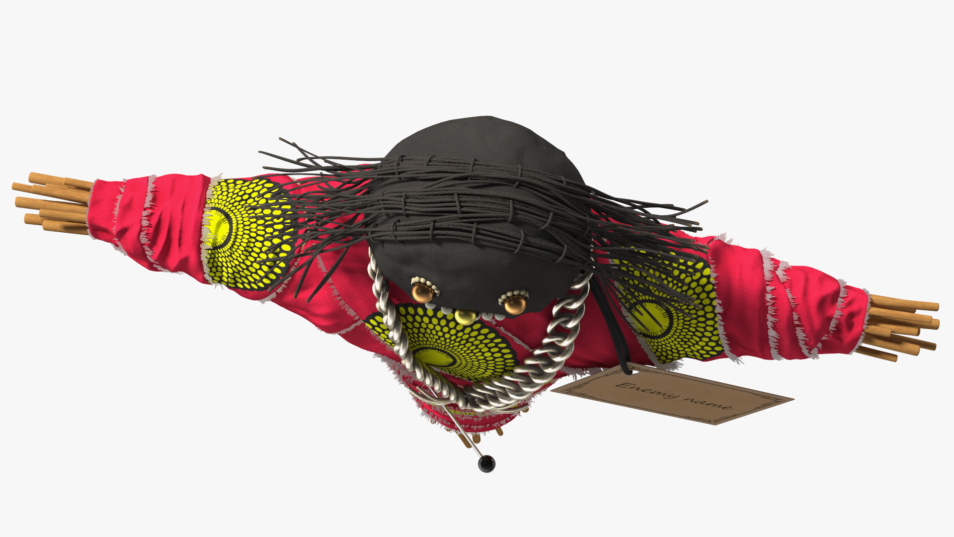 Traditional Voodoo Doll Colorful 3D