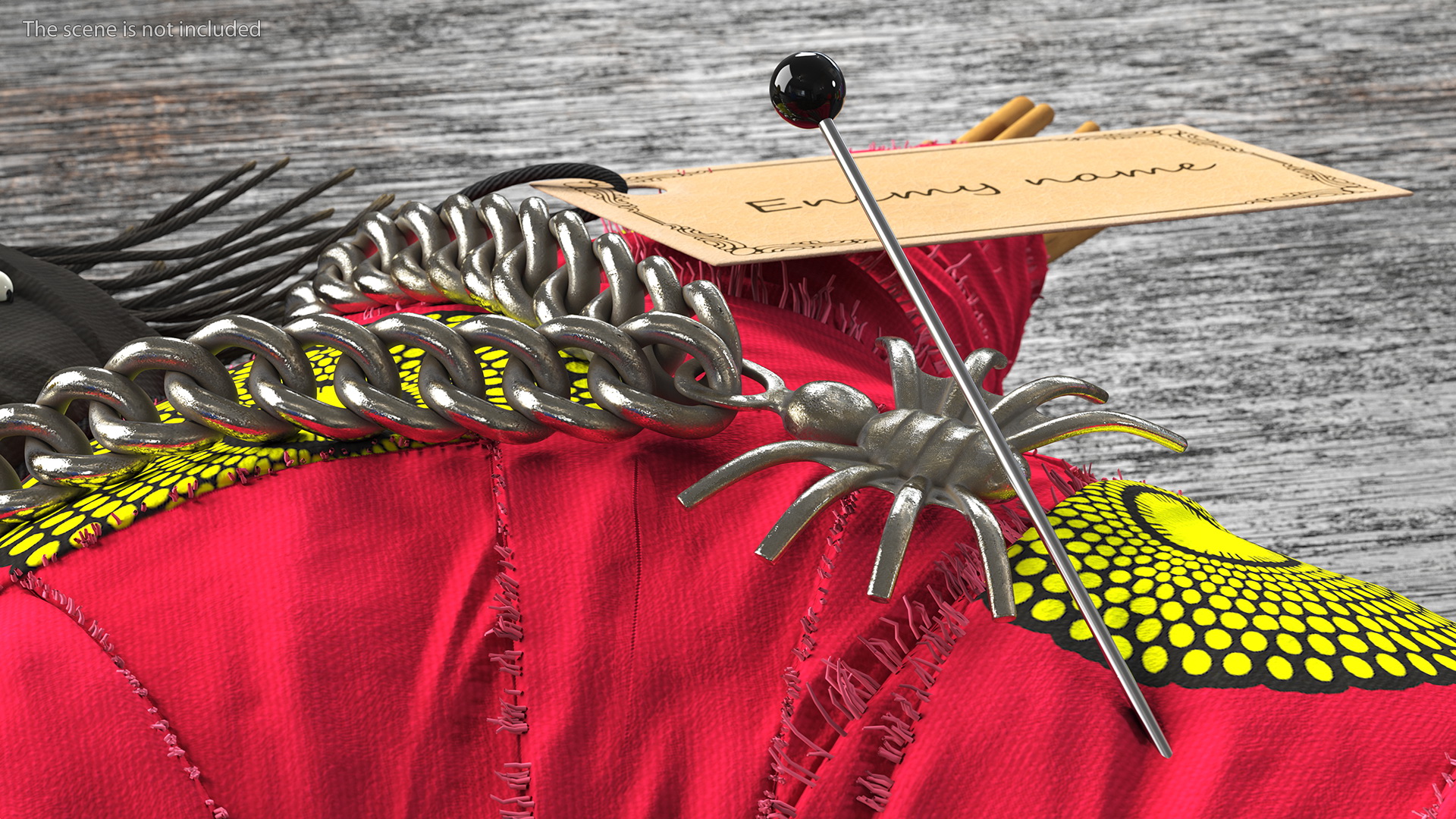 Traditional Voodoo Doll Colorful 3D