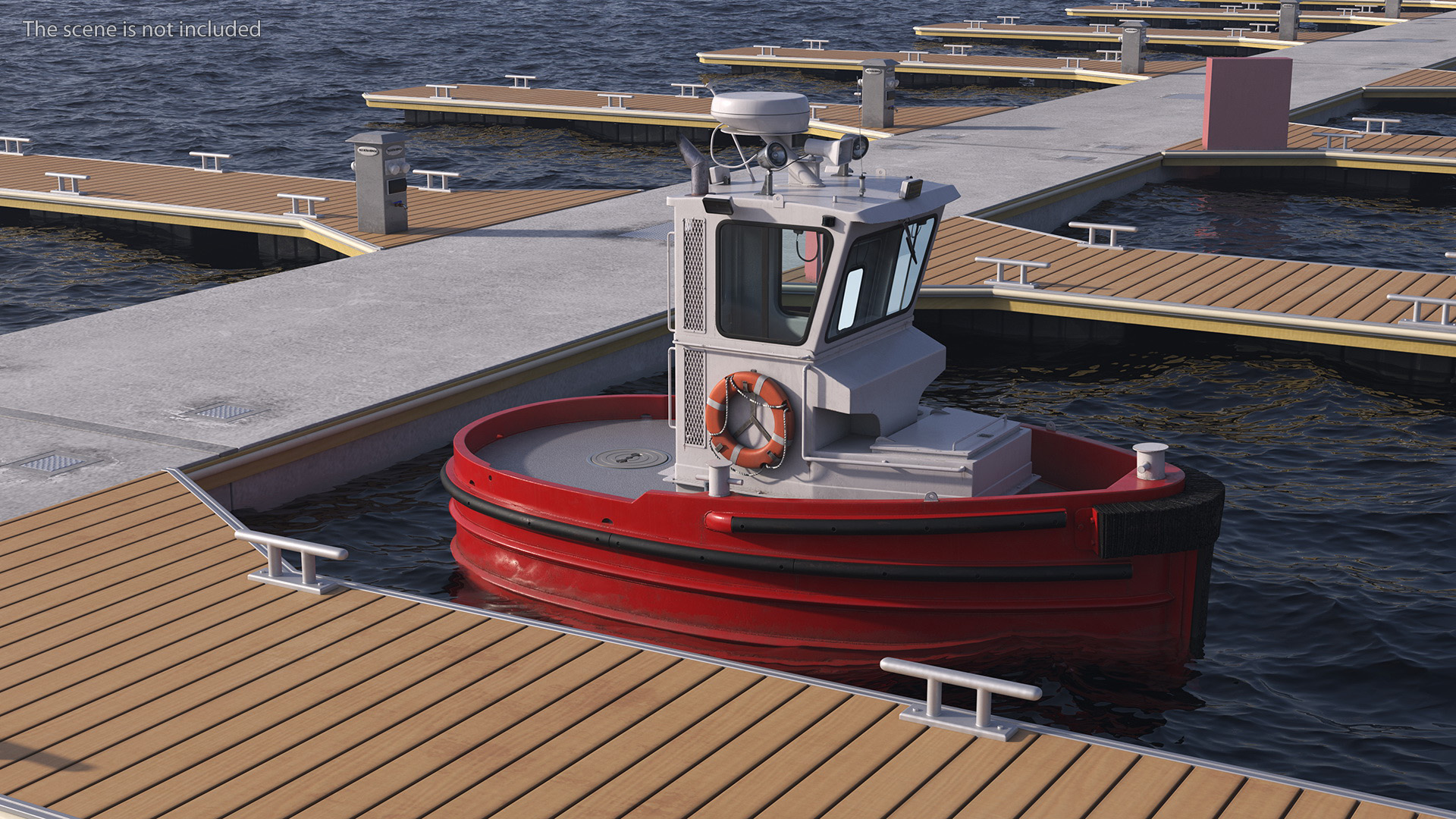 3D Small Tugboat Generic