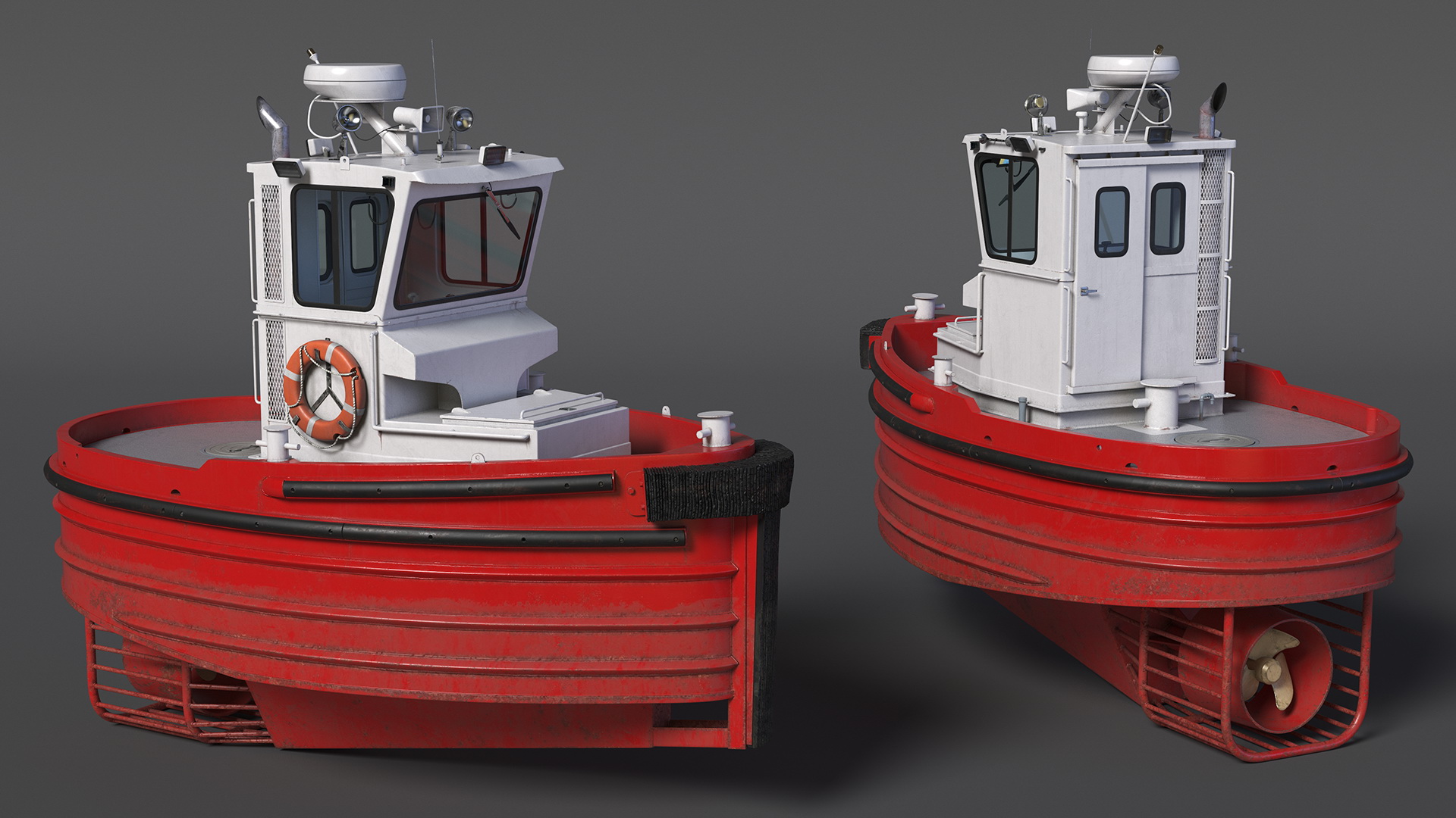 3D Small Tugboat Generic