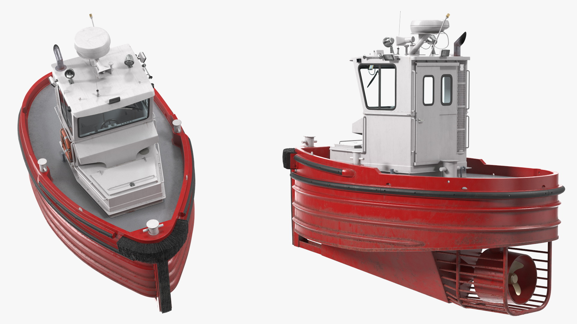 3D Small Tugboat Generic