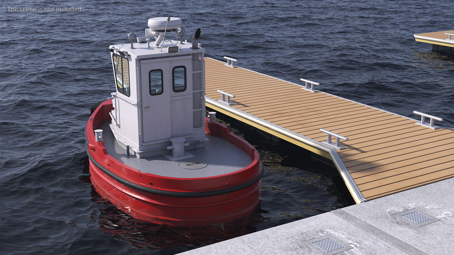 3D Small Tugboat Generic
