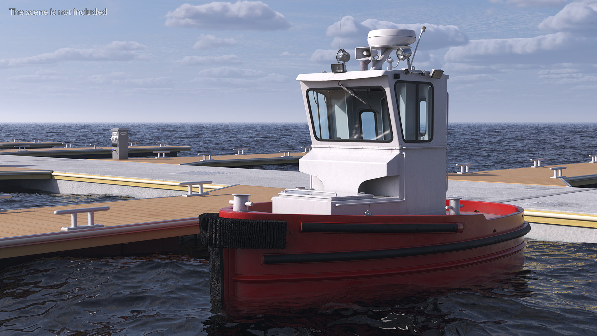 3D Small Tugboat Generic