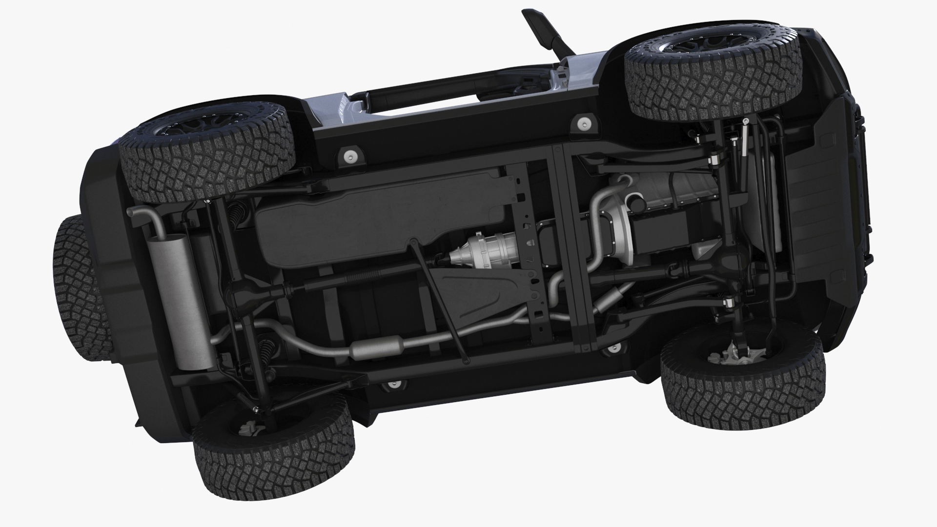 3D Ford Bronco Off Road SUV Iconic Silver model