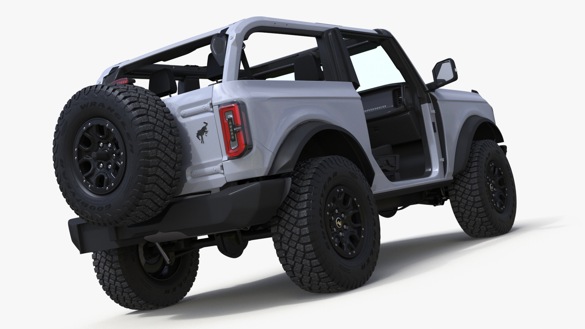 3D Ford Bronco Off Road SUV Iconic Silver model
