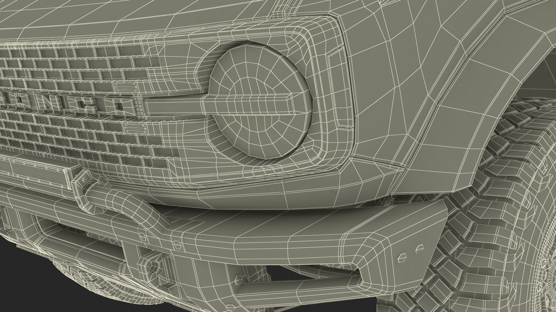 3D Ford Bronco Off Road SUV Iconic Silver model