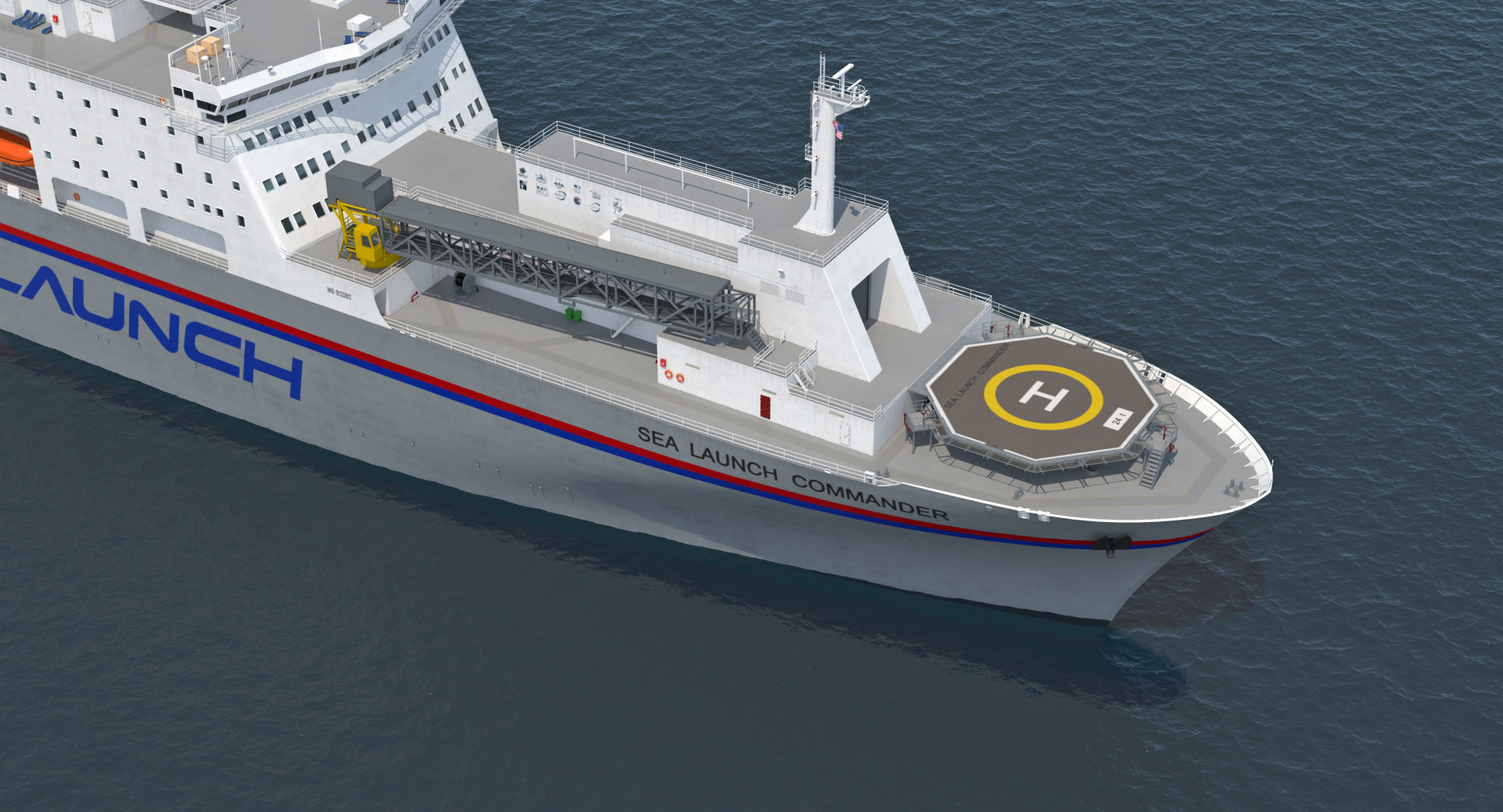 Command Ship Sea Launch Commander ACS 3D
