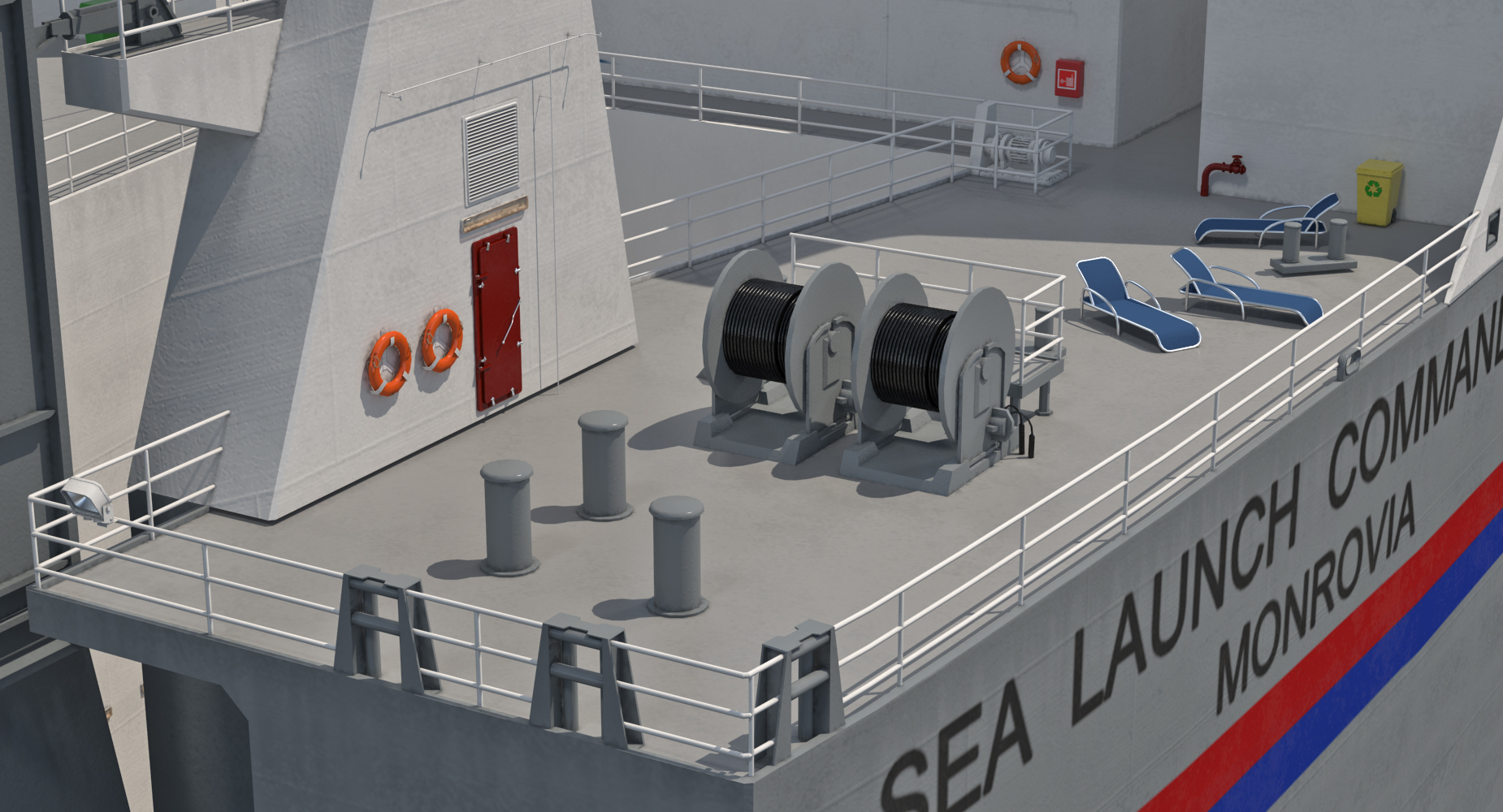 Command Ship Sea Launch Commander ACS 3D