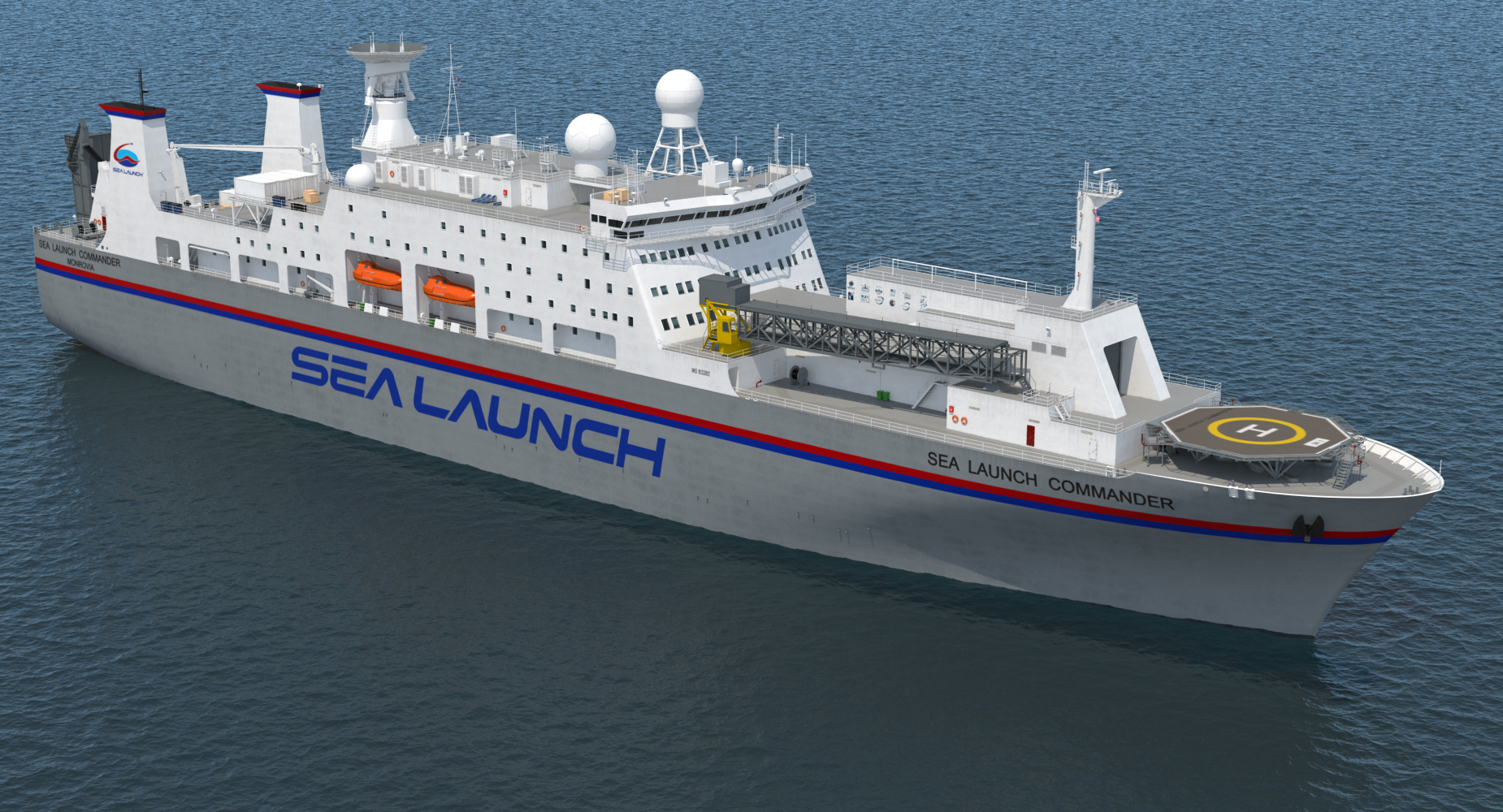 Command Ship Sea Launch Commander ACS 3D