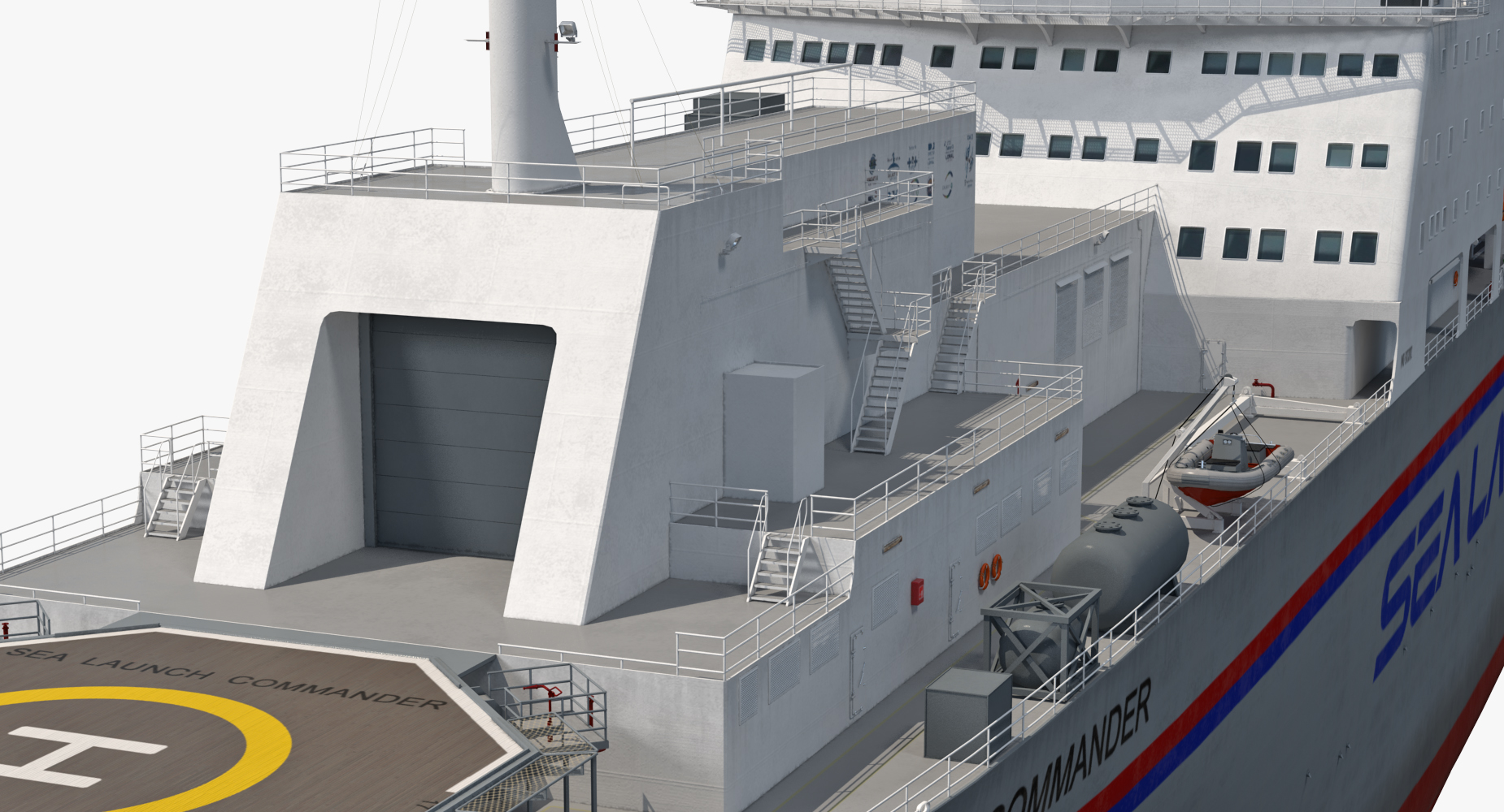 Command Ship Sea Launch Commander ACS 3D