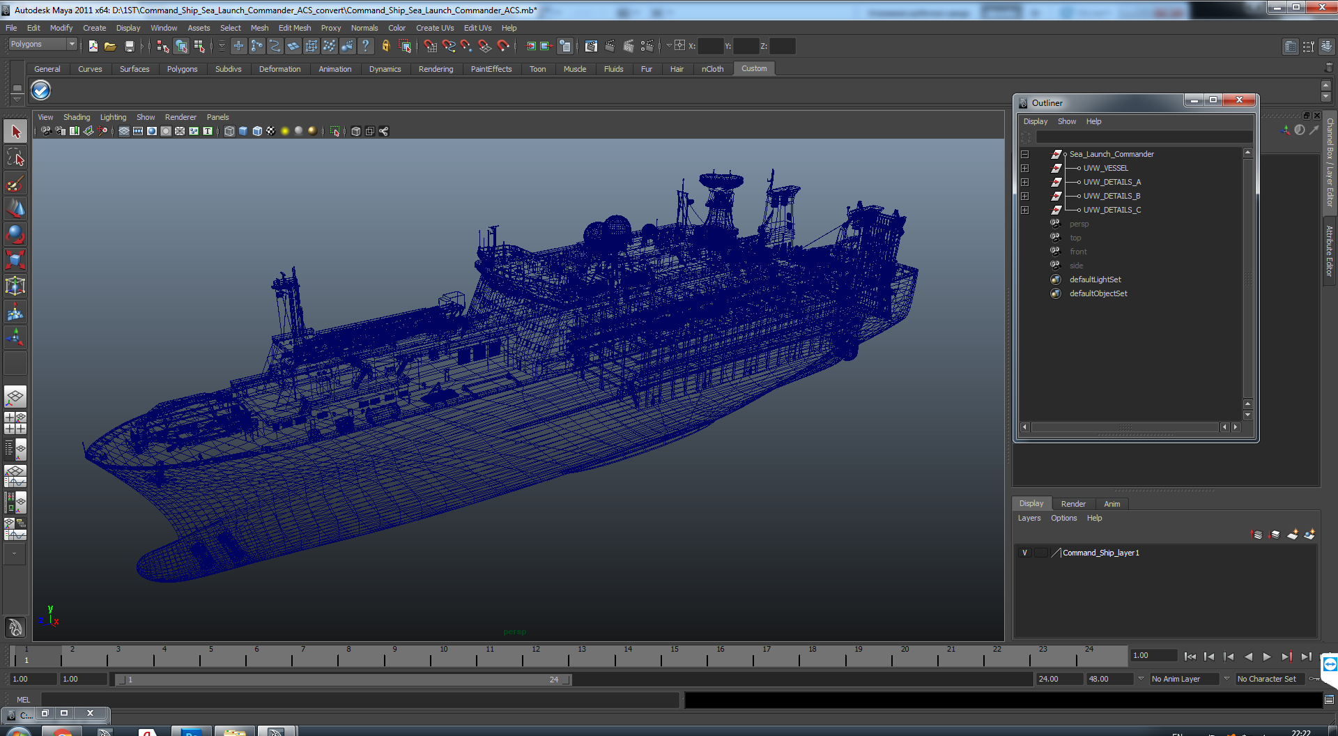 Command Ship Sea Launch Commander ACS 3D