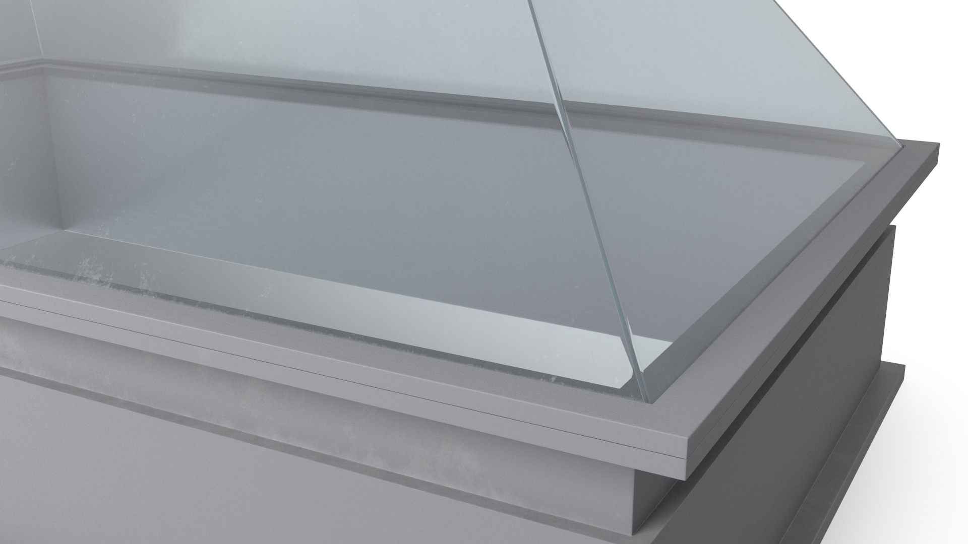 3D Pyramid Rooftop Skylight Window