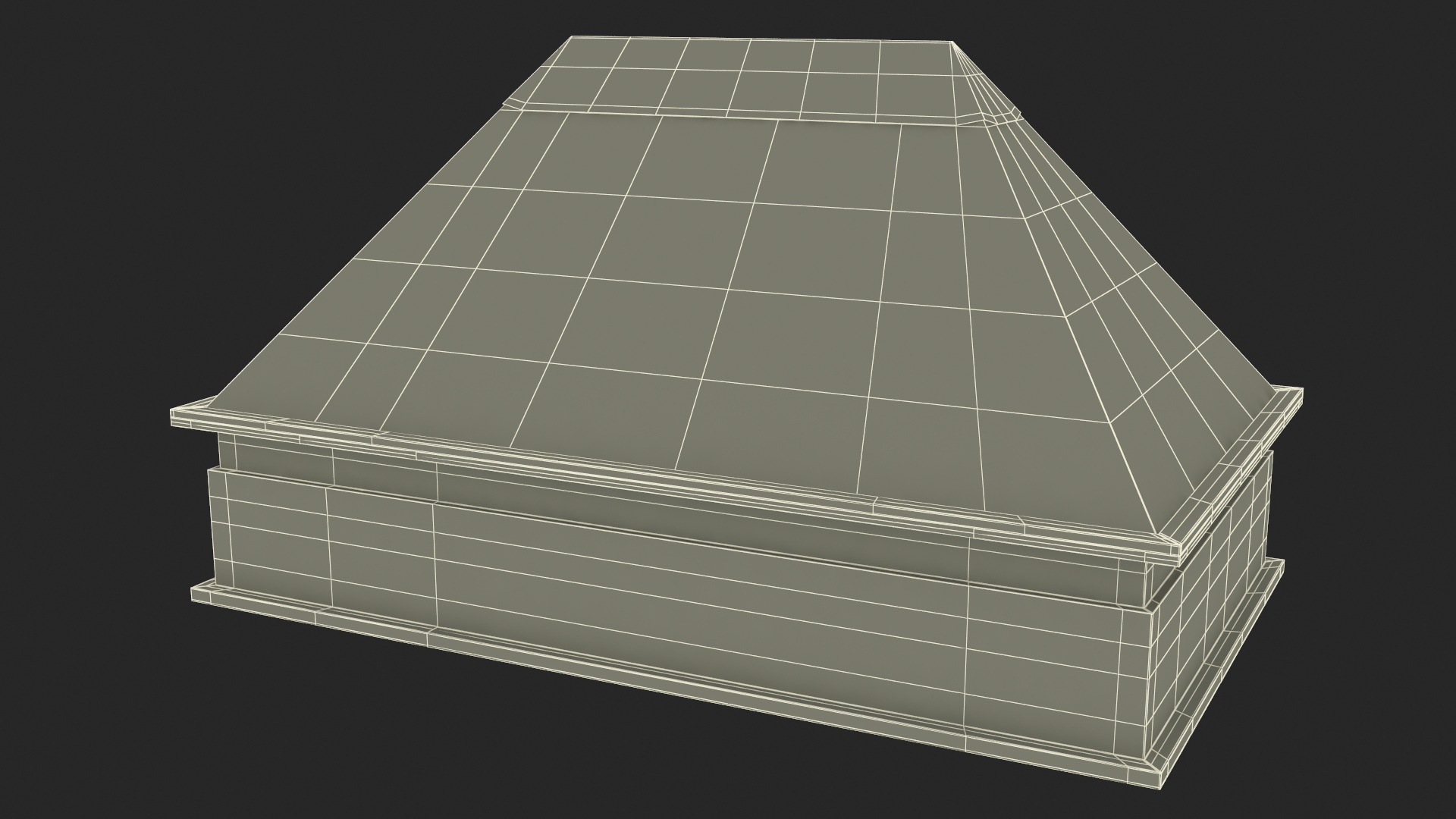 3D Pyramid Rooftop Skylight Window