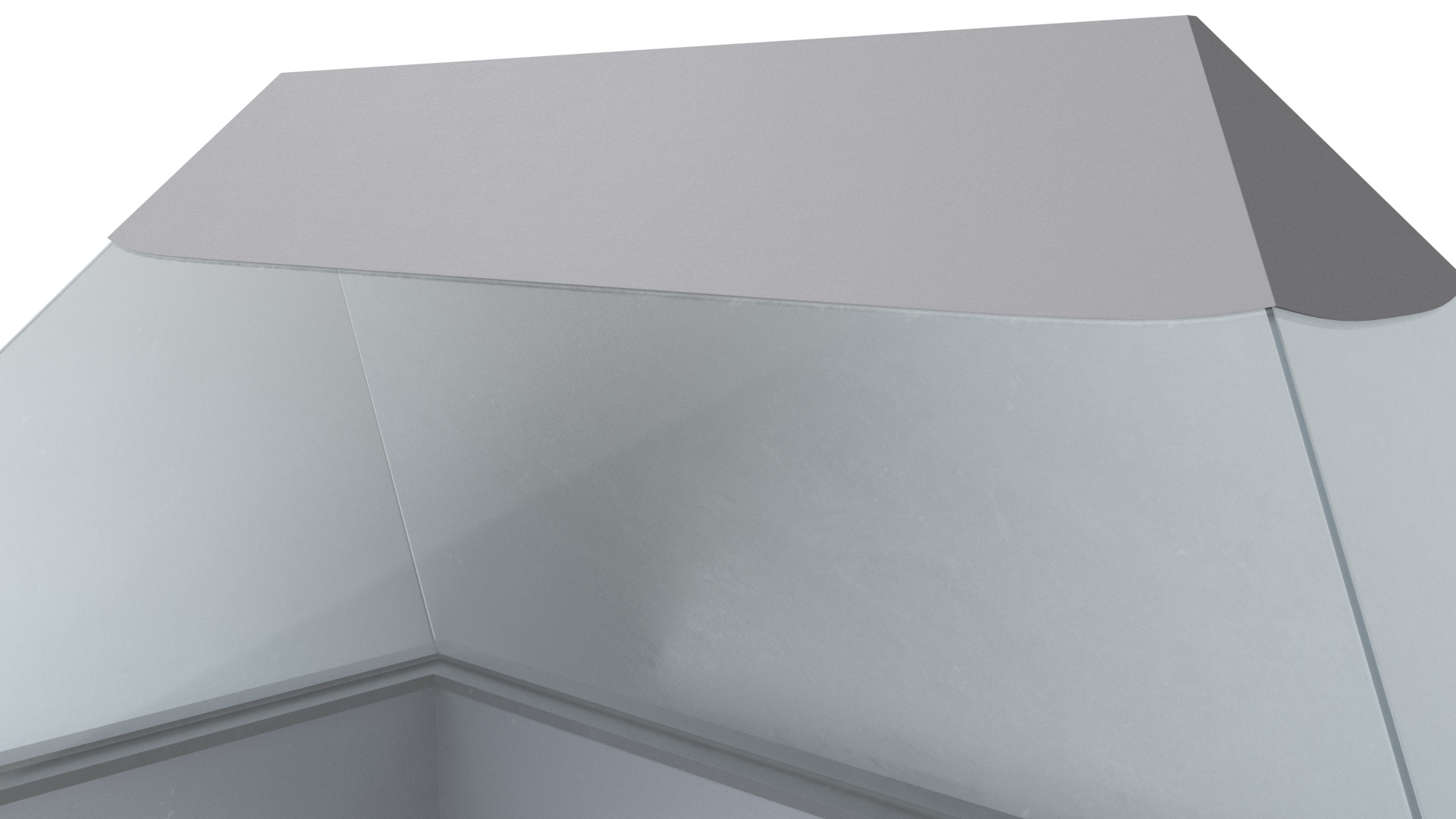 3D Pyramid Rooftop Skylight Window