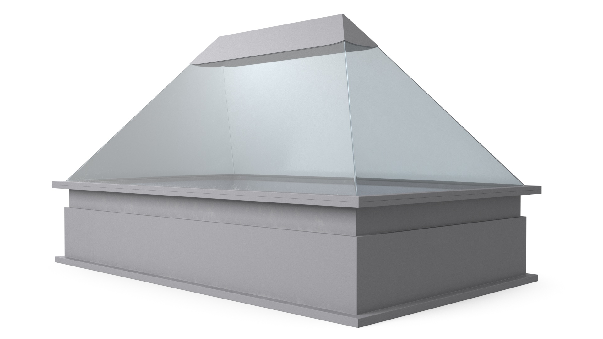 3D Pyramid Rooftop Skylight Window