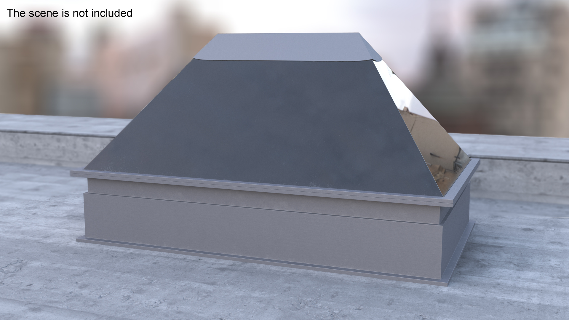 3D Pyramid Rooftop Skylight Window