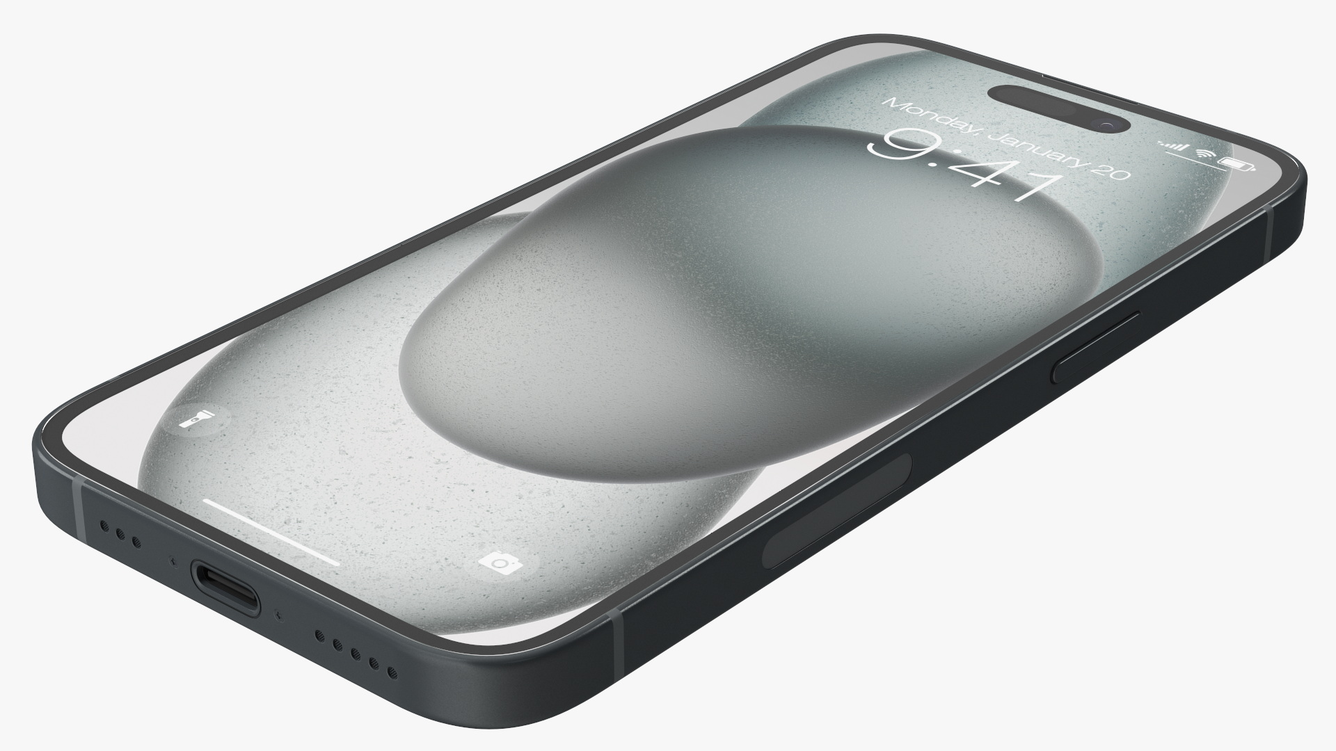 3D model IPhone 15 Black