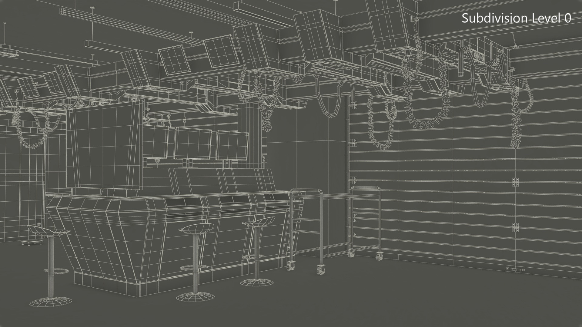 Pit Stop Garage Rigged 3D