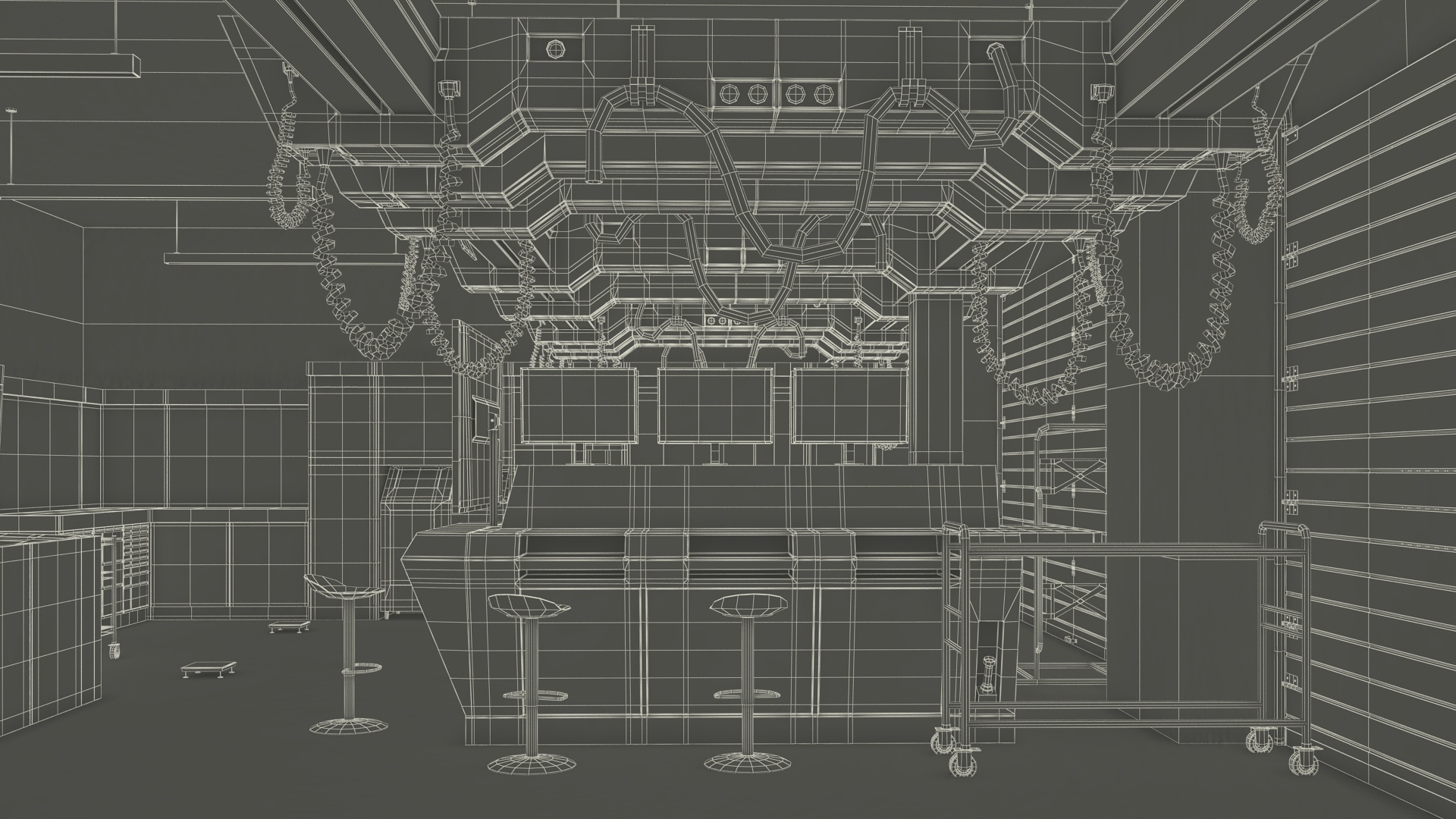 Pit Stop Garage Rigged 3D