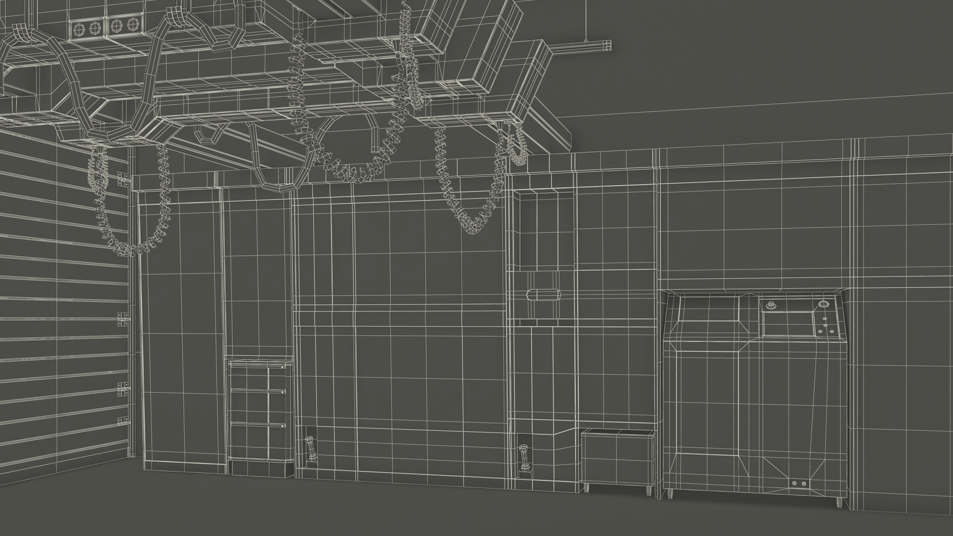 Pit Stop Garage Rigged 3D