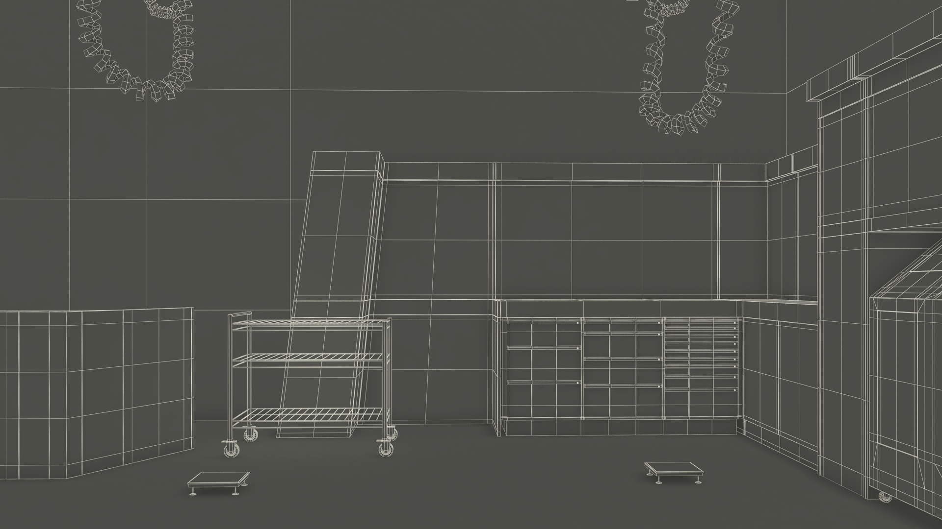 Pit Stop Garage Rigged 3D