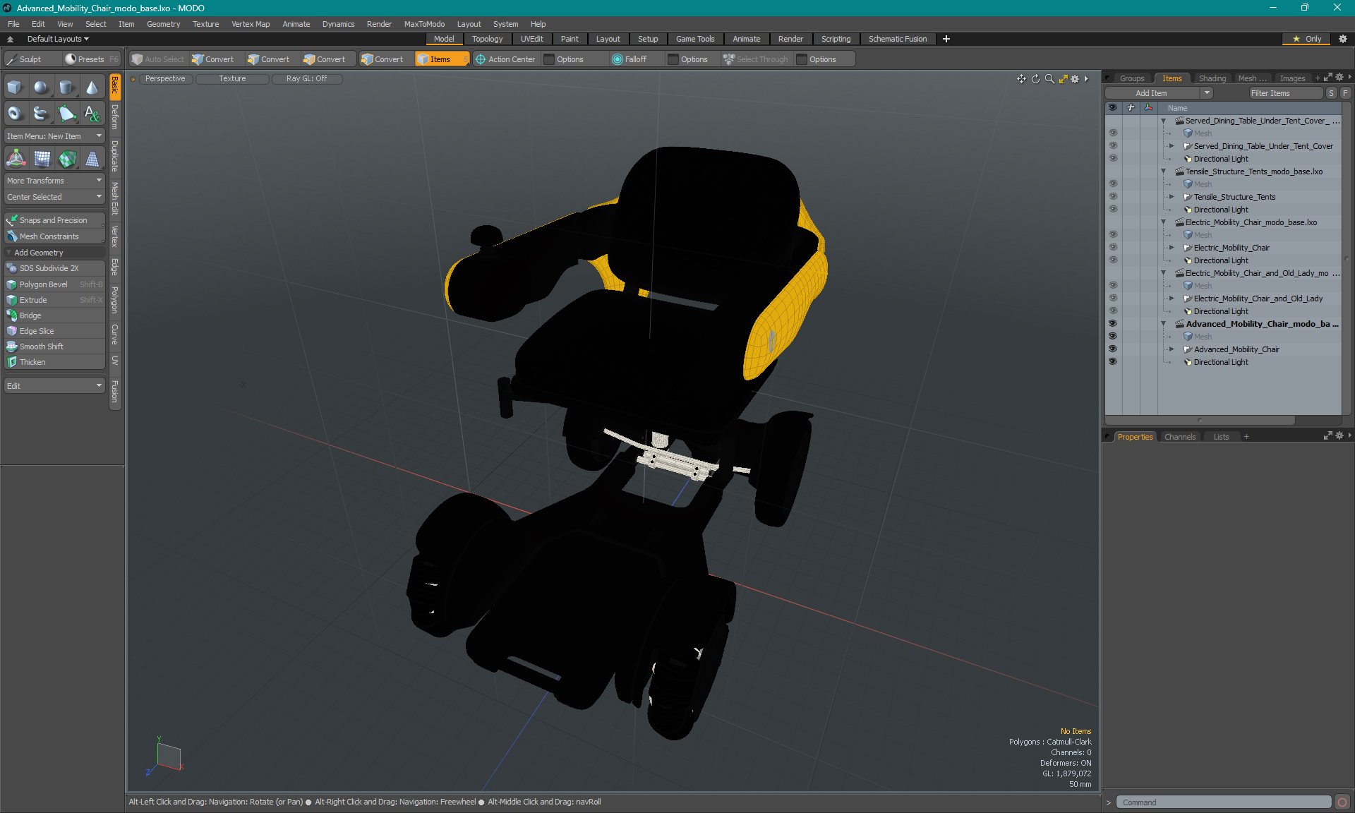 JBH Advanced Mobility Chair 3D