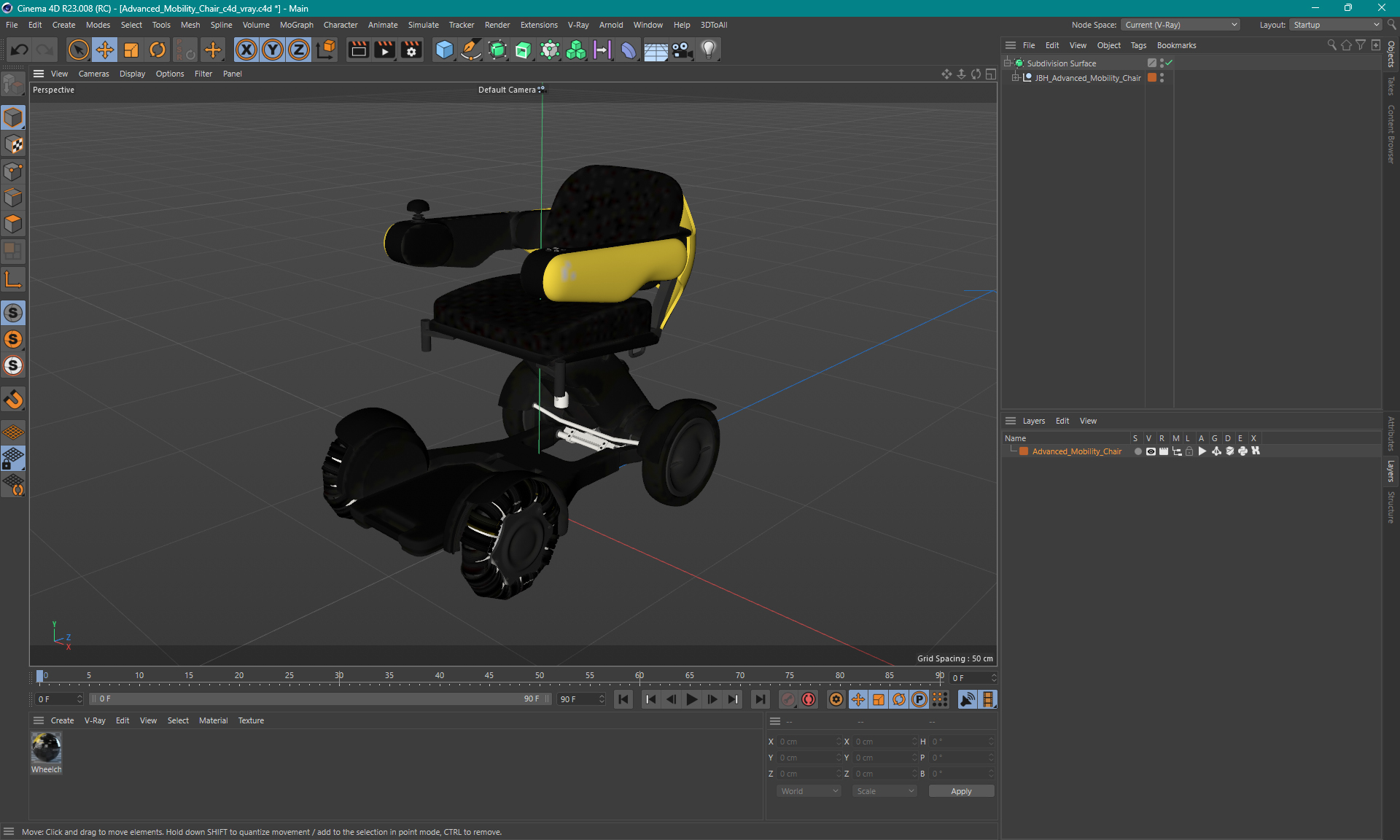 JBH Advanced Mobility Chair 3D