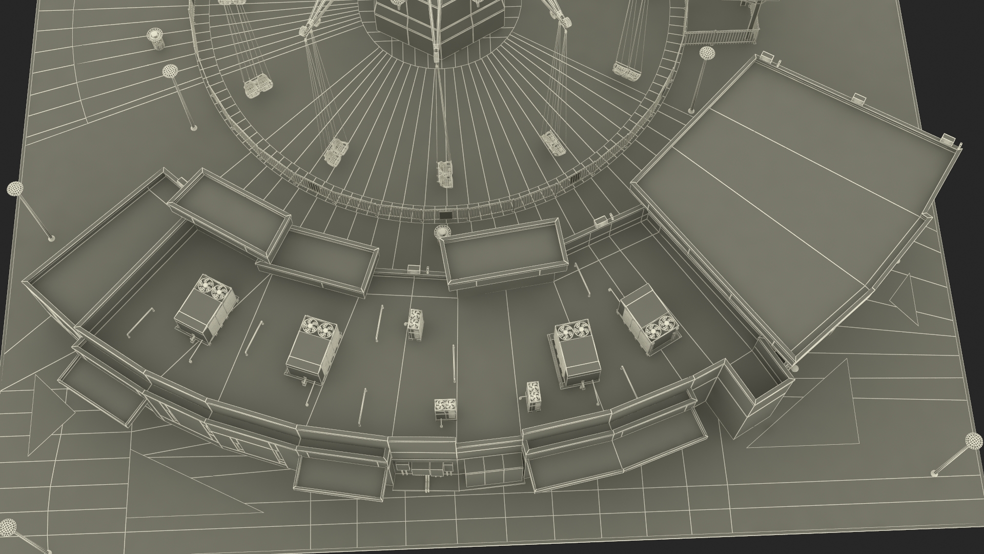 3D model Orlando StarFlyer Attraction Rigged