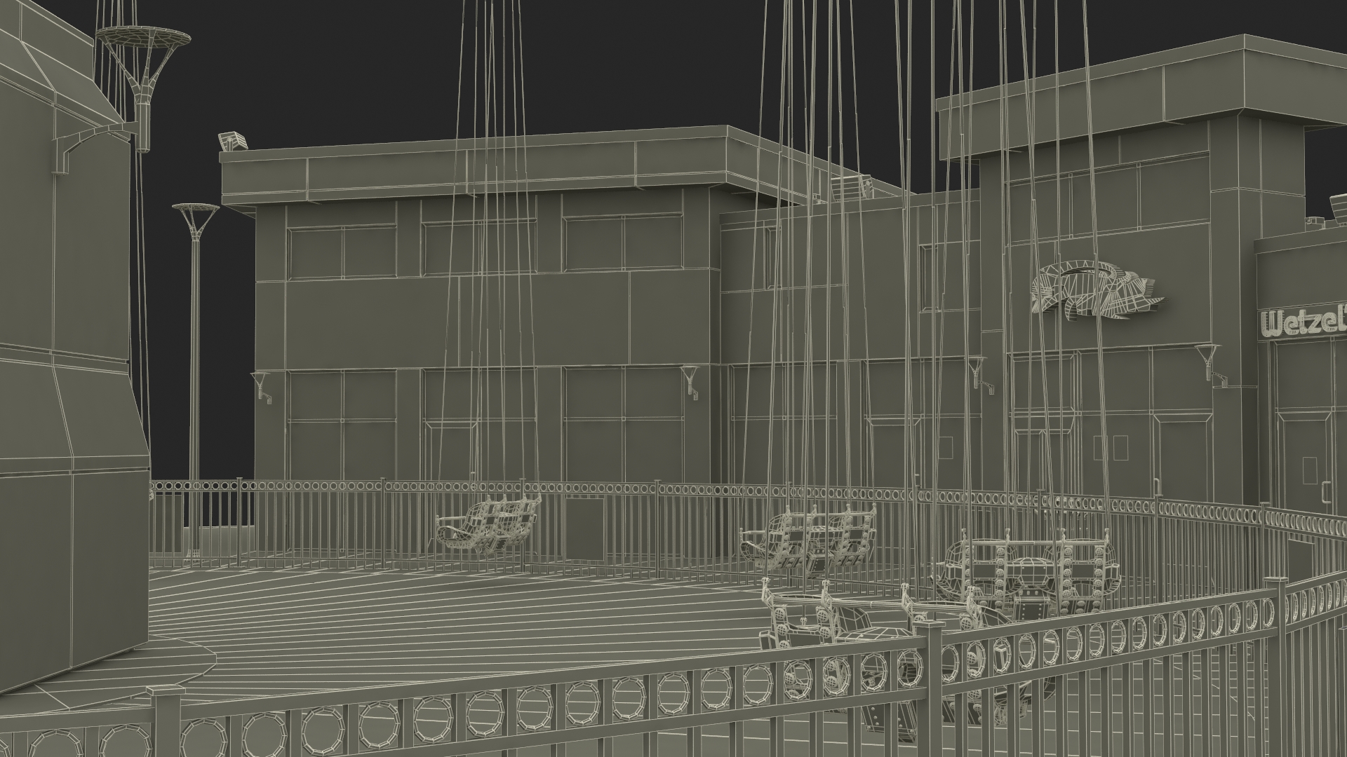 3D model Orlando StarFlyer Attraction Rigged