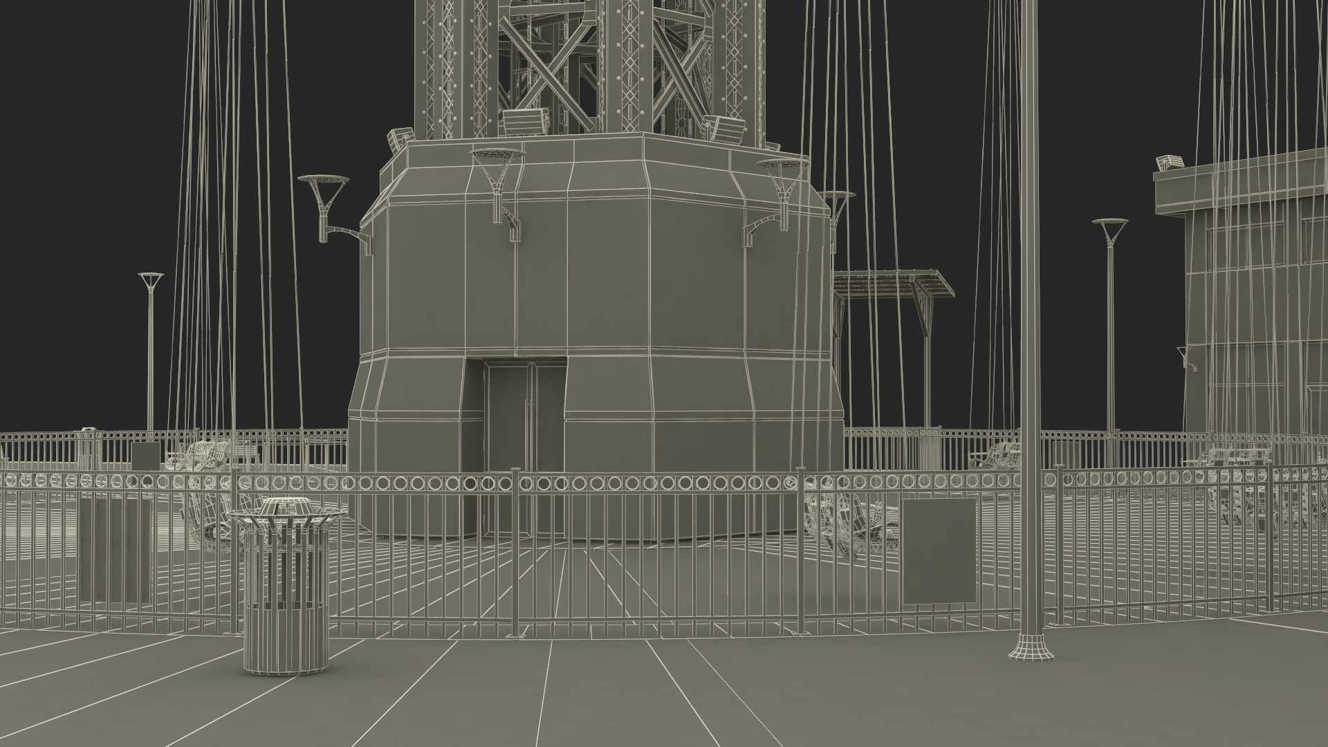 3D model Orlando StarFlyer Attraction Rigged