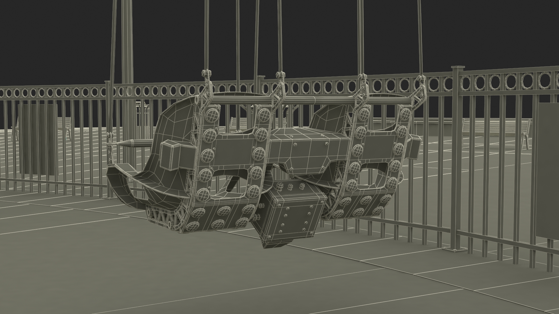 3D model Orlando StarFlyer Attraction Rigged