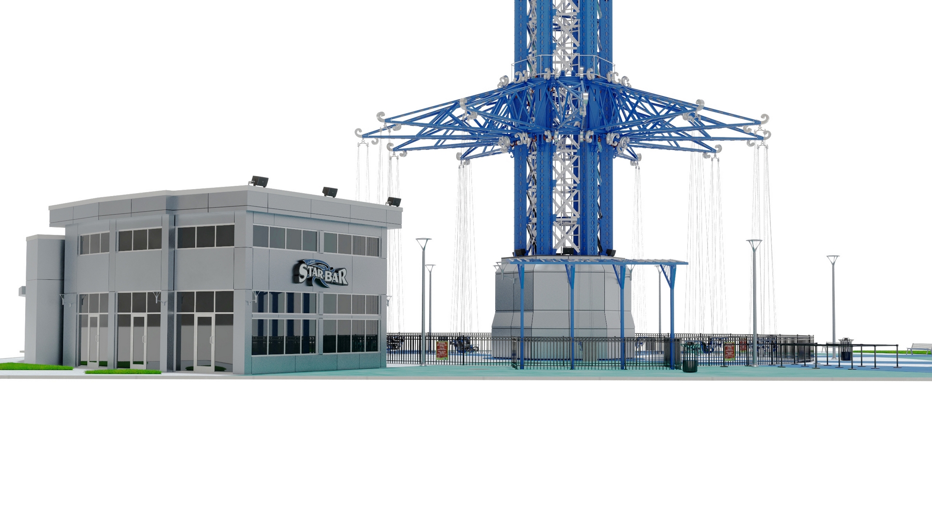 3D model Orlando StarFlyer Attraction Rigged