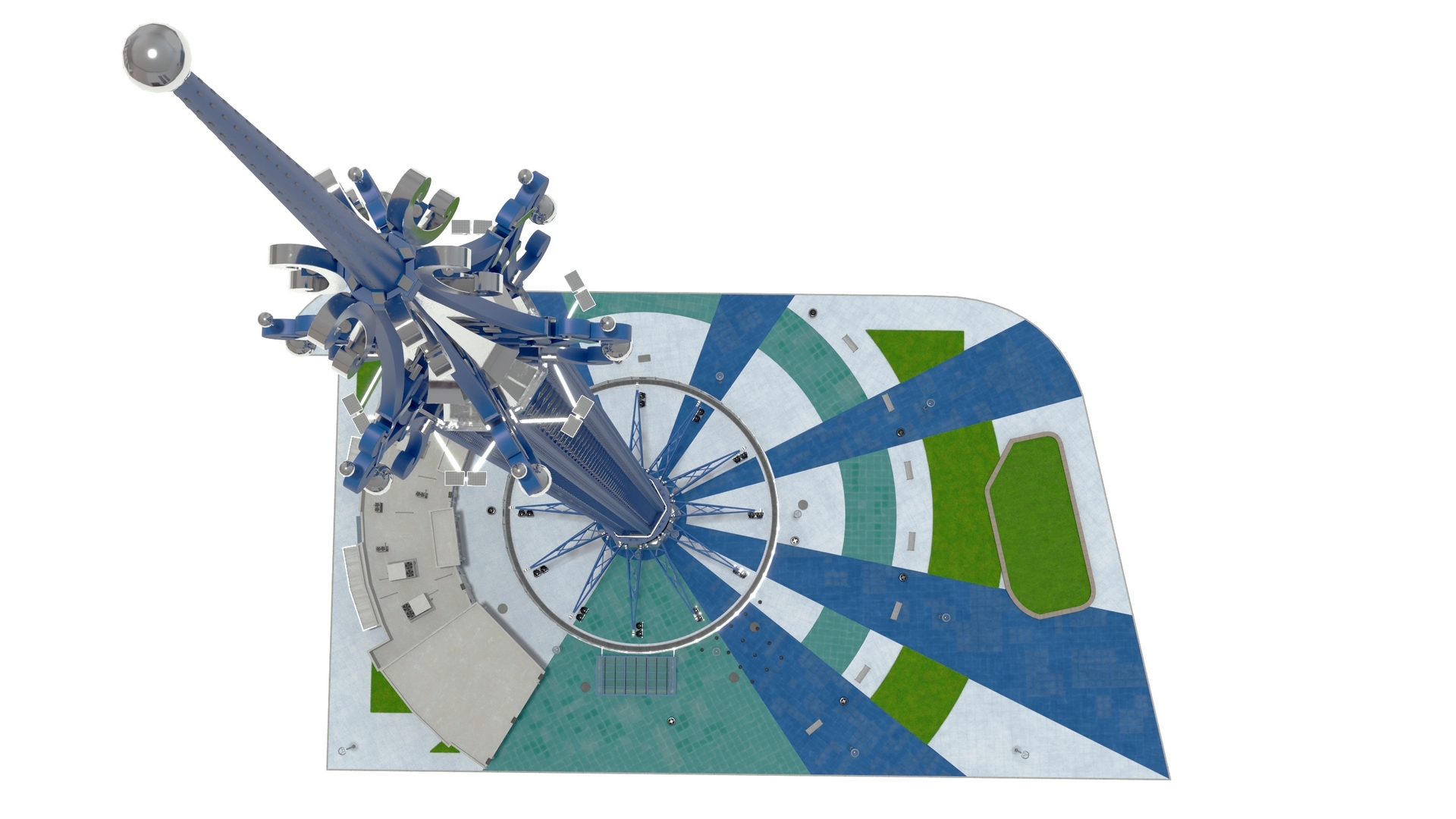 3D model Orlando StarFlyer Attraction Rigged