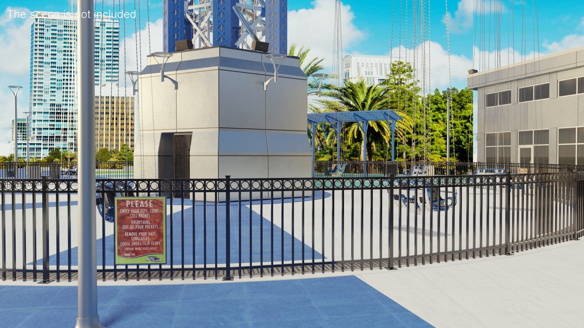 3D model Orlando StarFlyer Attraction Rigged