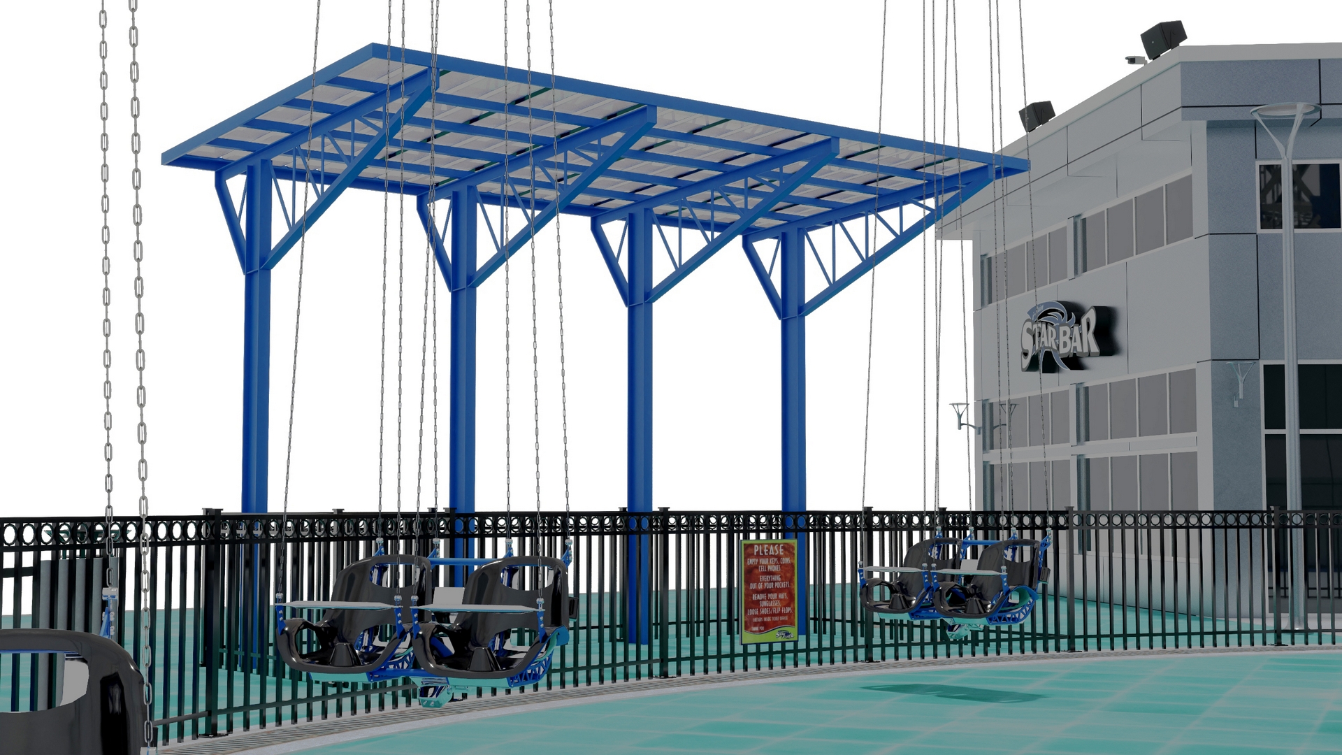 3D model Orlando StarFlyer Attraction Rigged