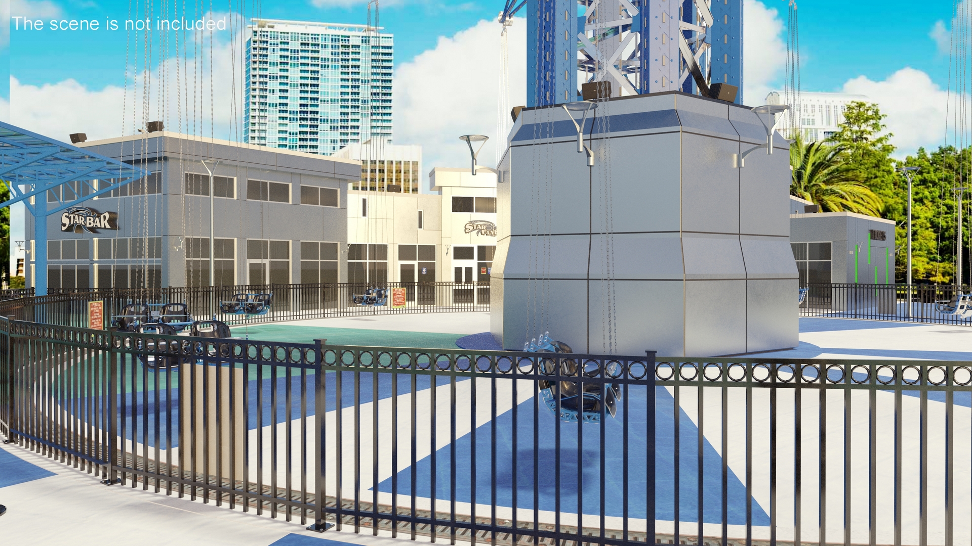 3D model Orlando StarFlyer Attraction Rigged