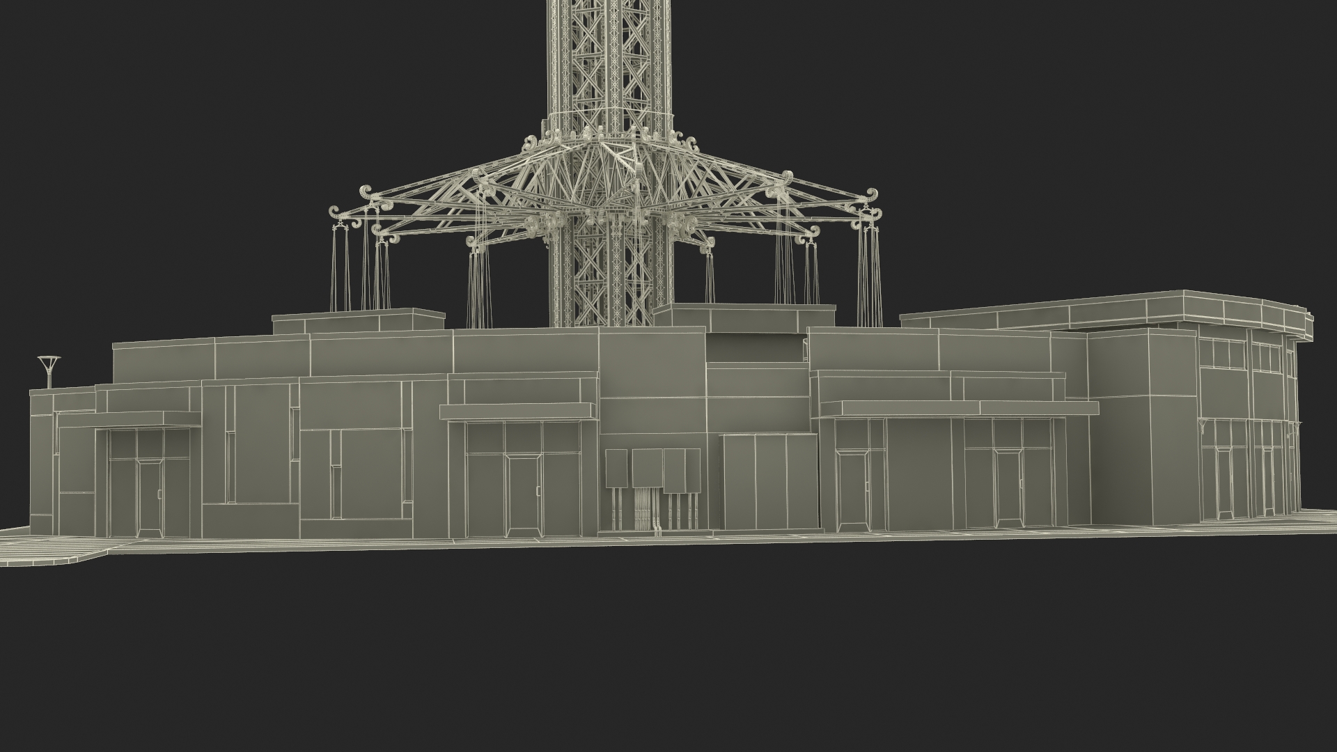 3D model Orlando StarFlyer Attraction Rigged