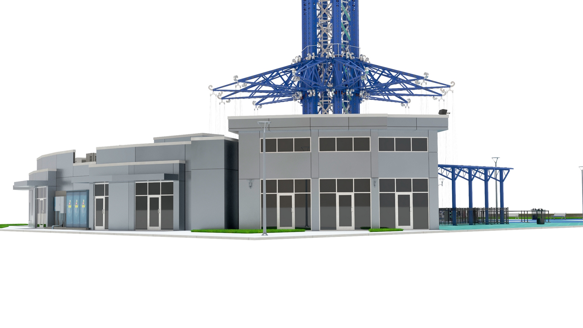3D model Orlando StarFlyer Attraction Rigged